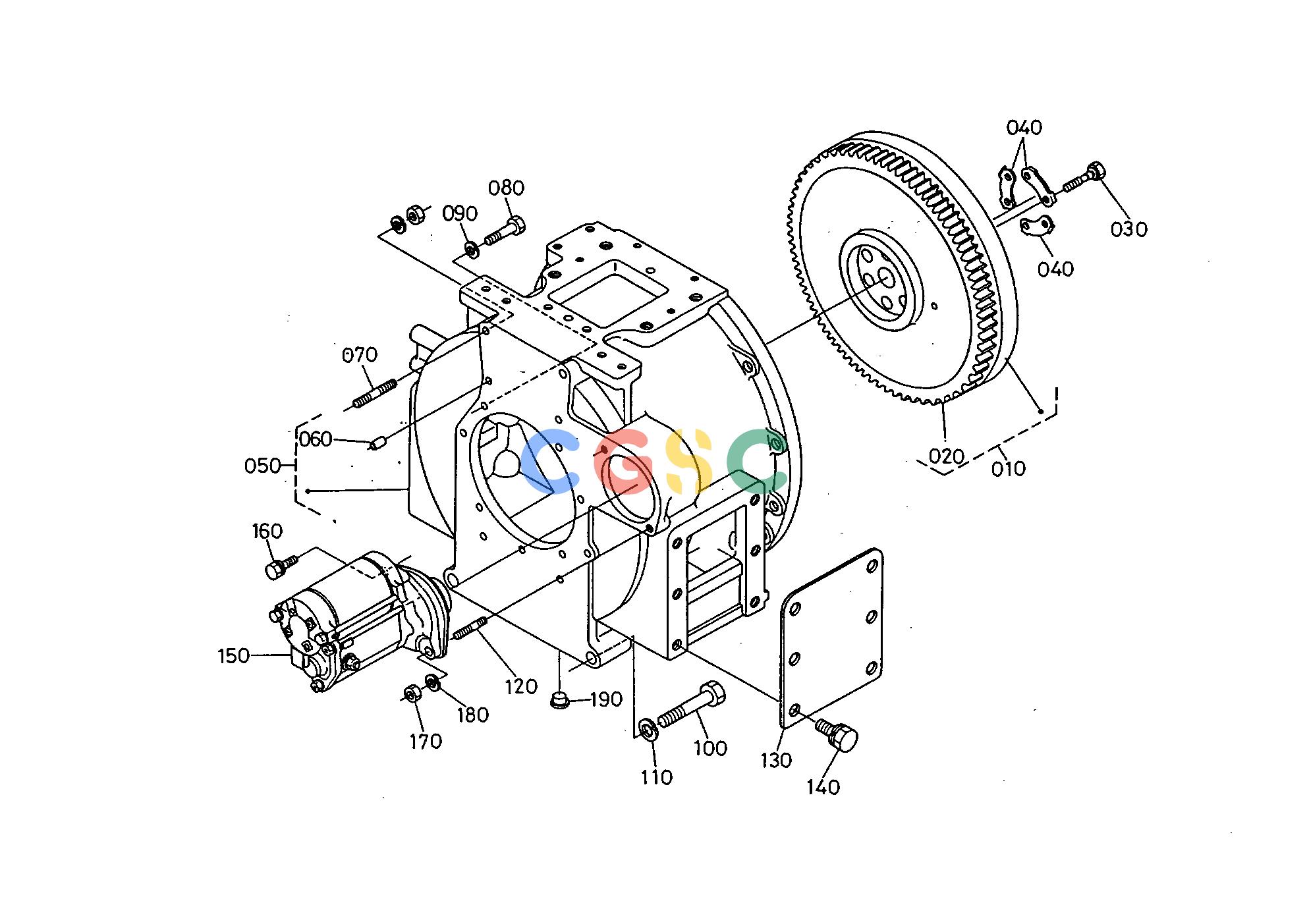 久保田零件查询E01200 FLYWHEEL AND STARTER ENGINEEPC Kubota online