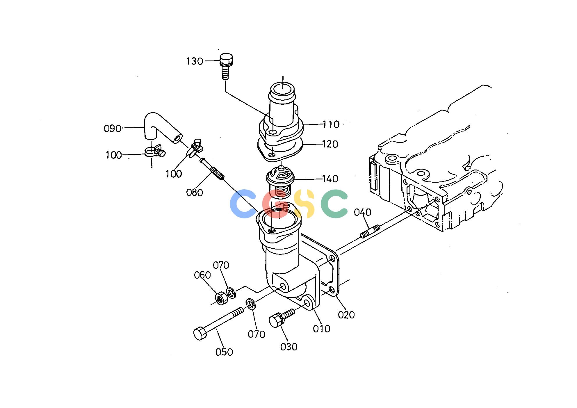 久保田零件查询E02100 THERMOSTAT ENGINEEPC Kubota online