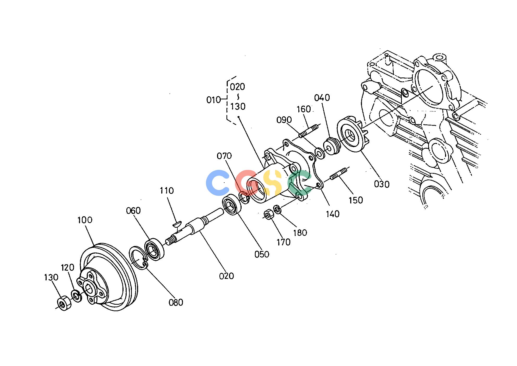 久保田零件查询E02200 WATER PUMP ENGINEEPC Kubota online