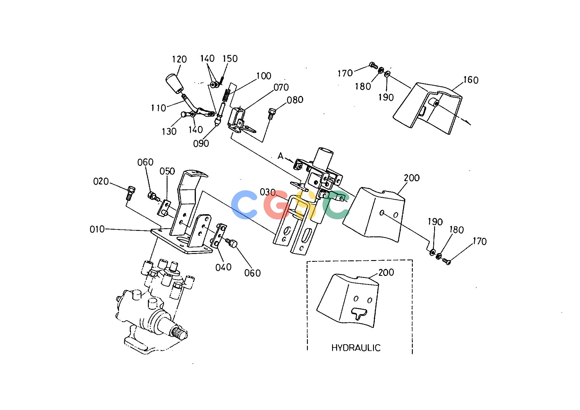 久保田零件查询T01500 STEERING WHEEL TILT LEVER STEERINGEPC Kubota online