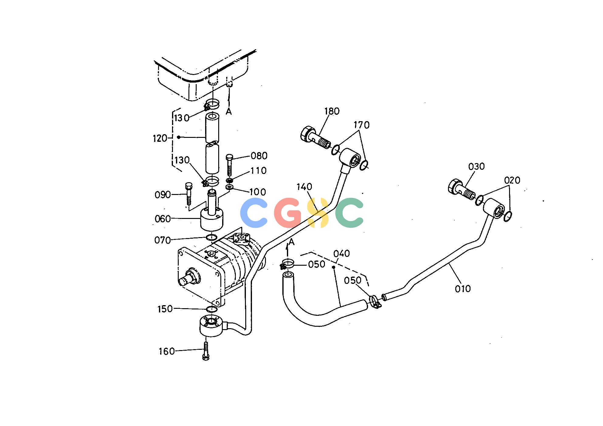 久保田零件查询T01800 POWER STEERING OIL LINE (MANUAL SHUTTLE) STEERINGEPC Kubota online