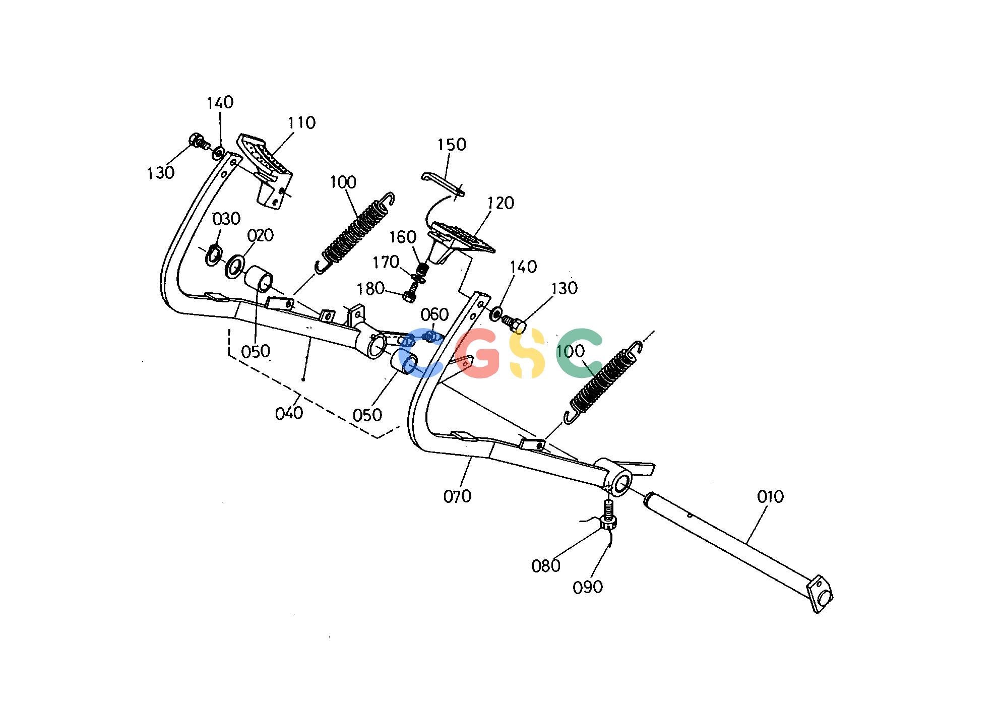 久保田零件查询T05300 BRAKE PEDAL BRAKEEPC Kubota online