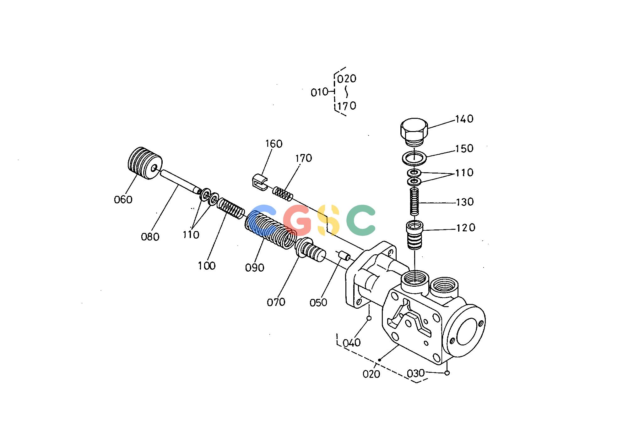 久保田零件查询T08700 HYDRAULIC SHUTTLE VALVE (SECTION PARTS 1) HYDRAULIC SYSTEMEPC Kubota online