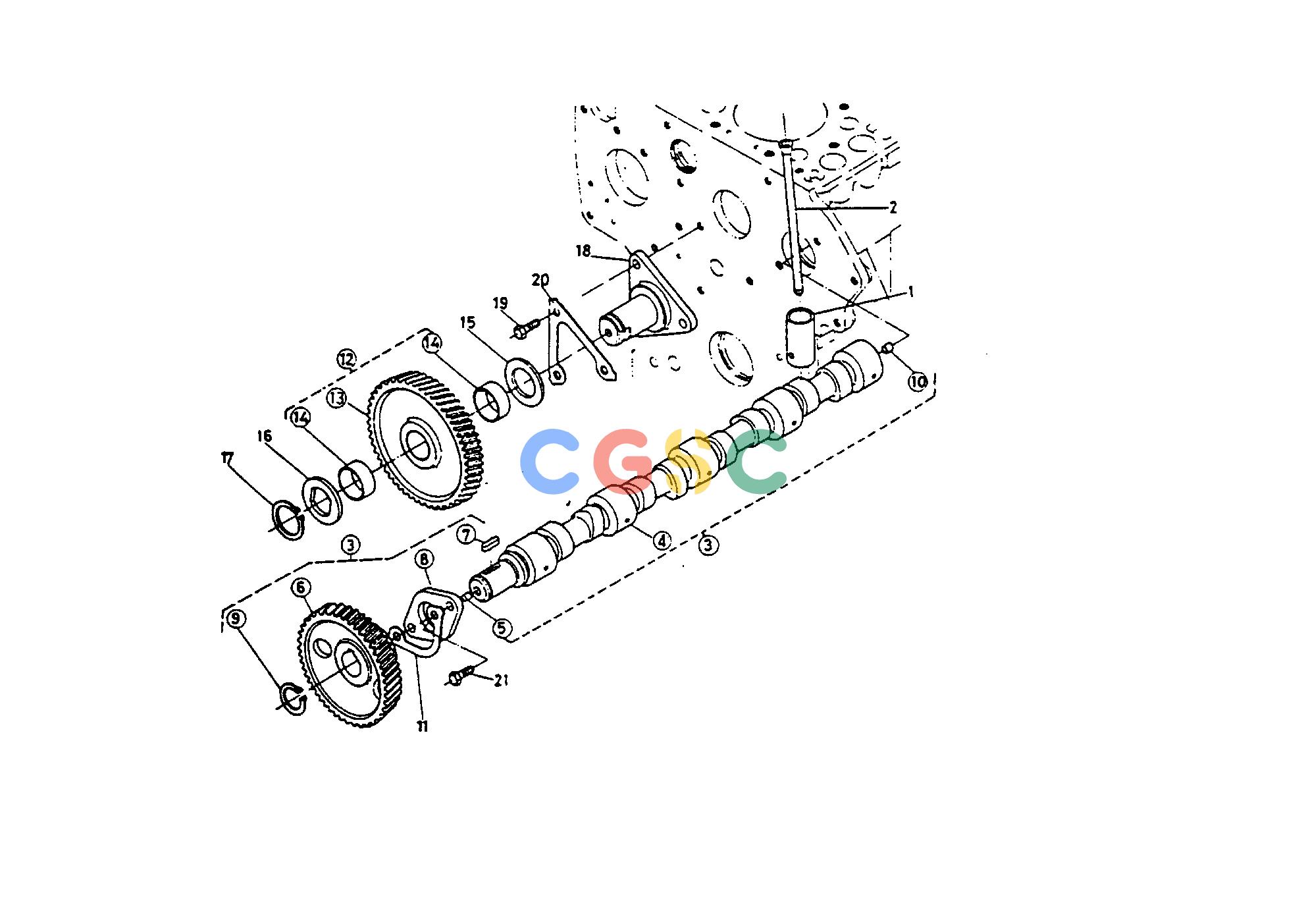 久保田零件查询011000 CAMSHAFT ENGINEEPC Kubota online