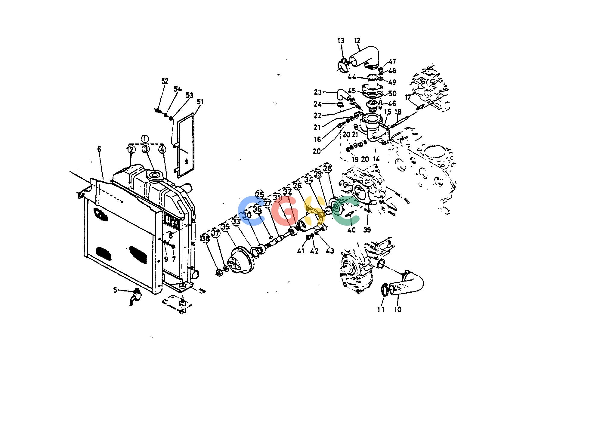 久保田零件查询019000 RADIATOR ENGINEEPC Kubota online