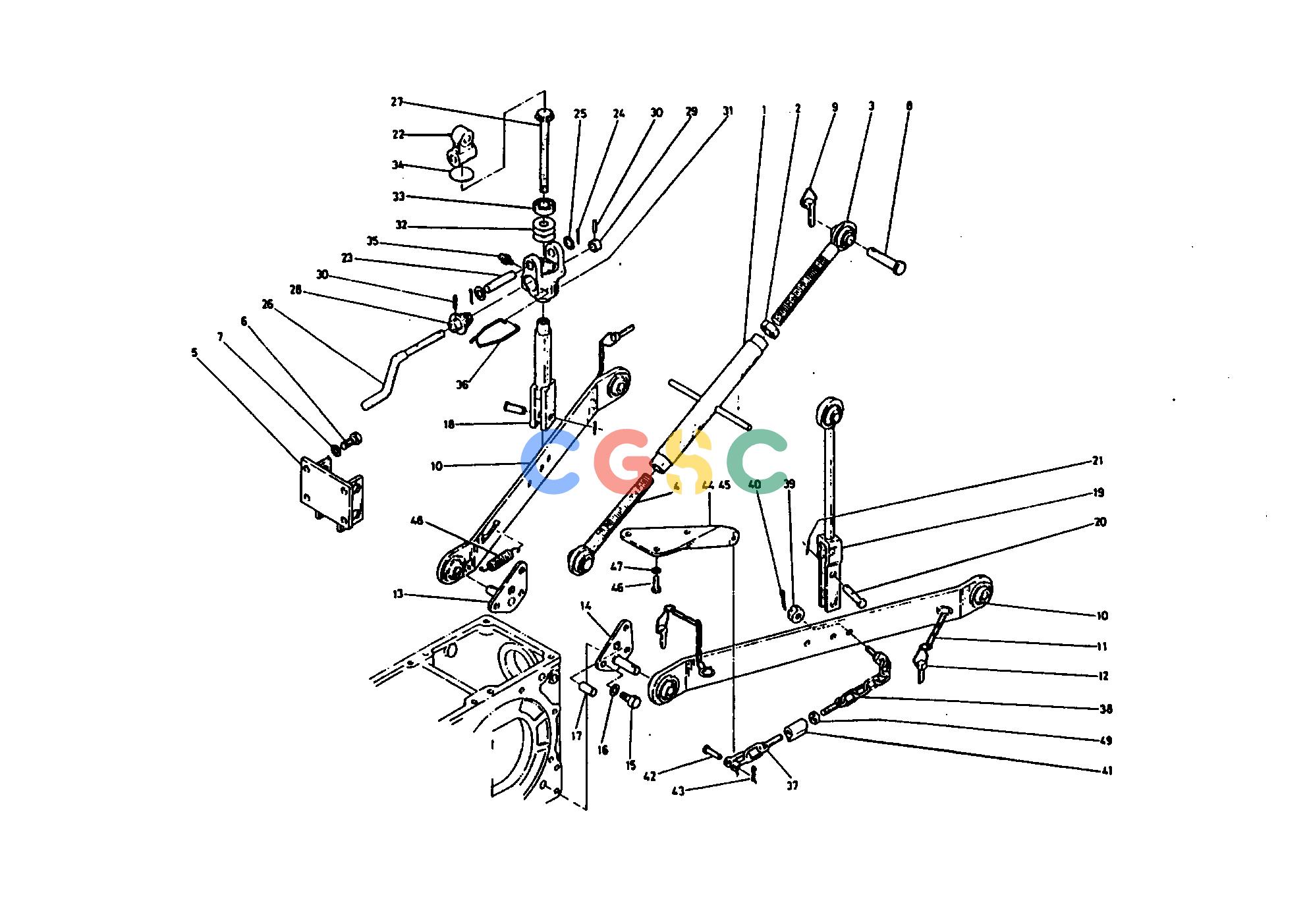 久保田零件查询260000 3-POINTS LINKAGE DRAWBAR AND HITCHEPC Kubota online