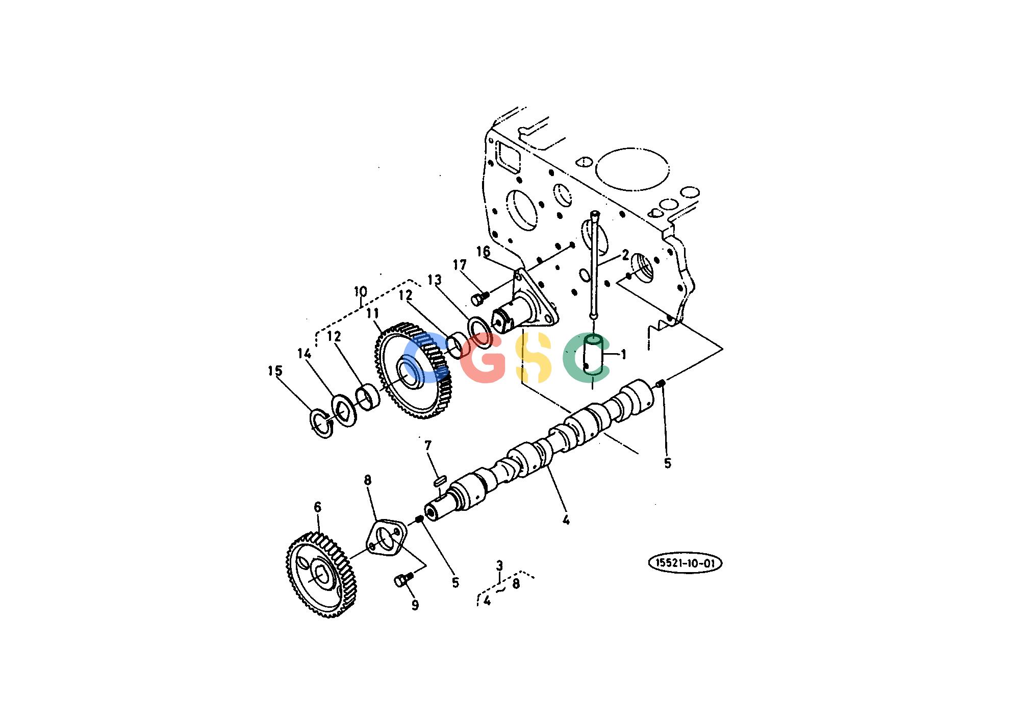 久保田零件查询009000 CAMSHAFT ENGINEEPC Kubota online