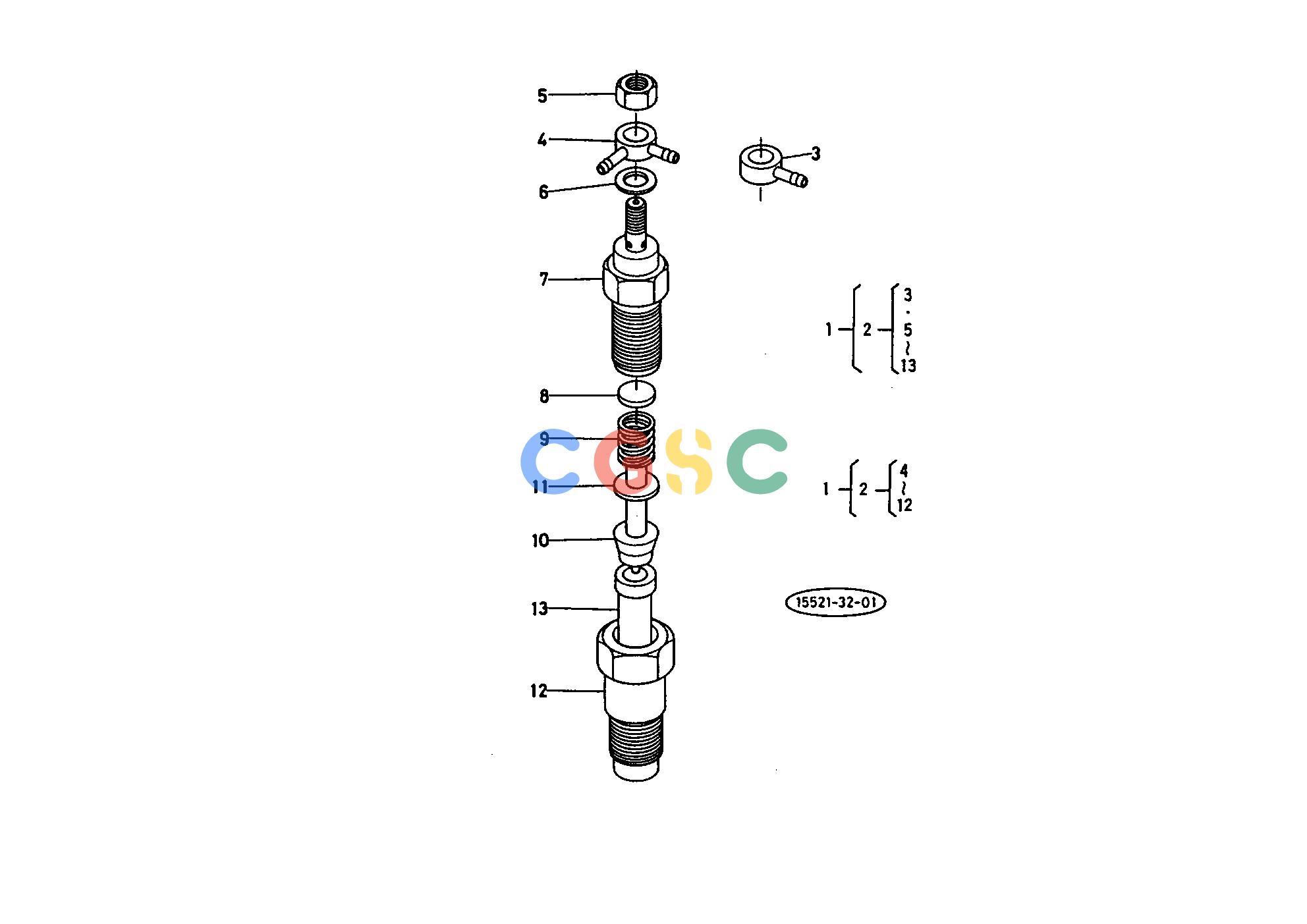 久保田零件查询014000 NOZZLE HOLDER SECTION PARTS ENGINEEPC Kubota online