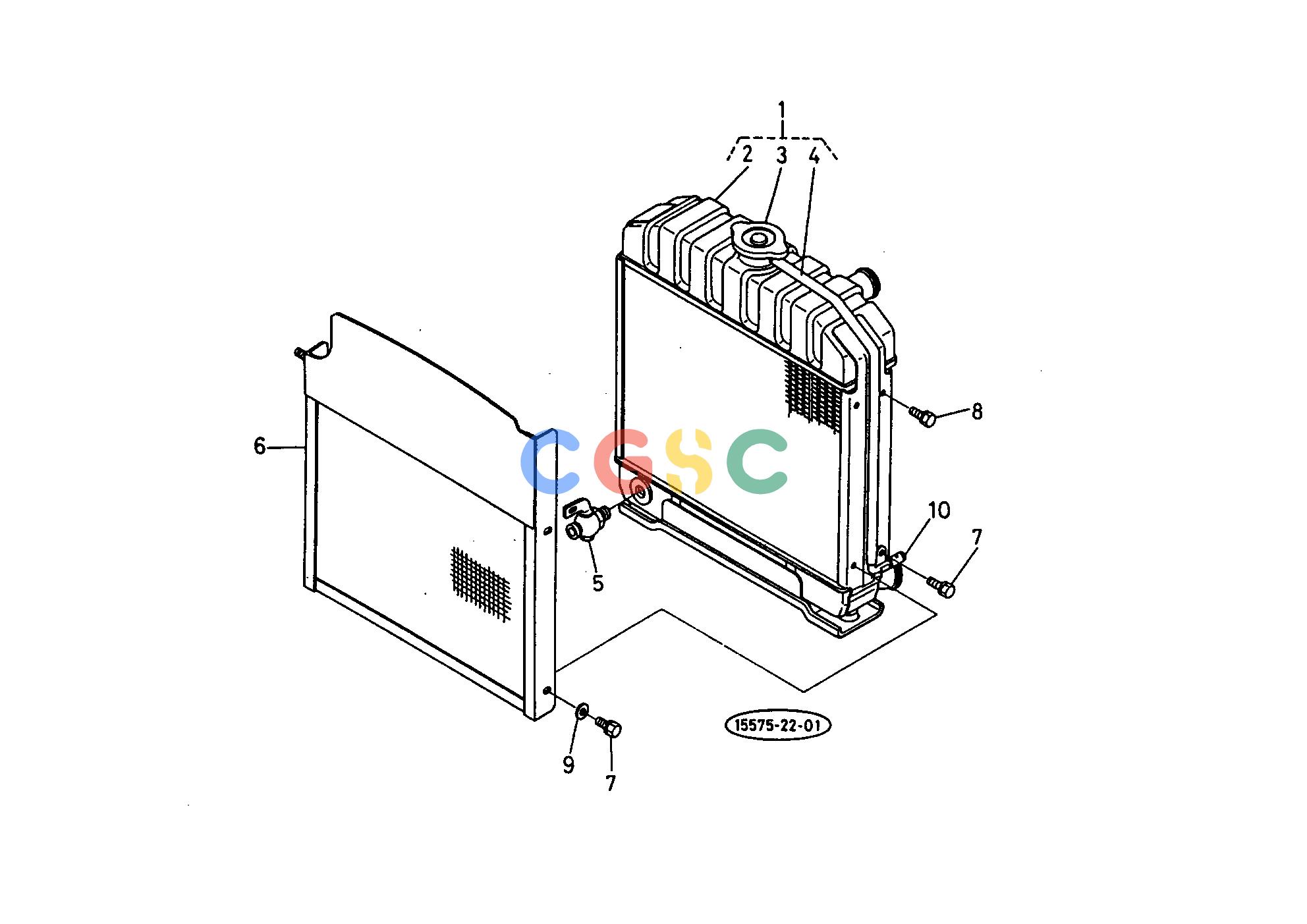 久保田零件查询022000 RADIATOR ENGINEEPC Kubota online
