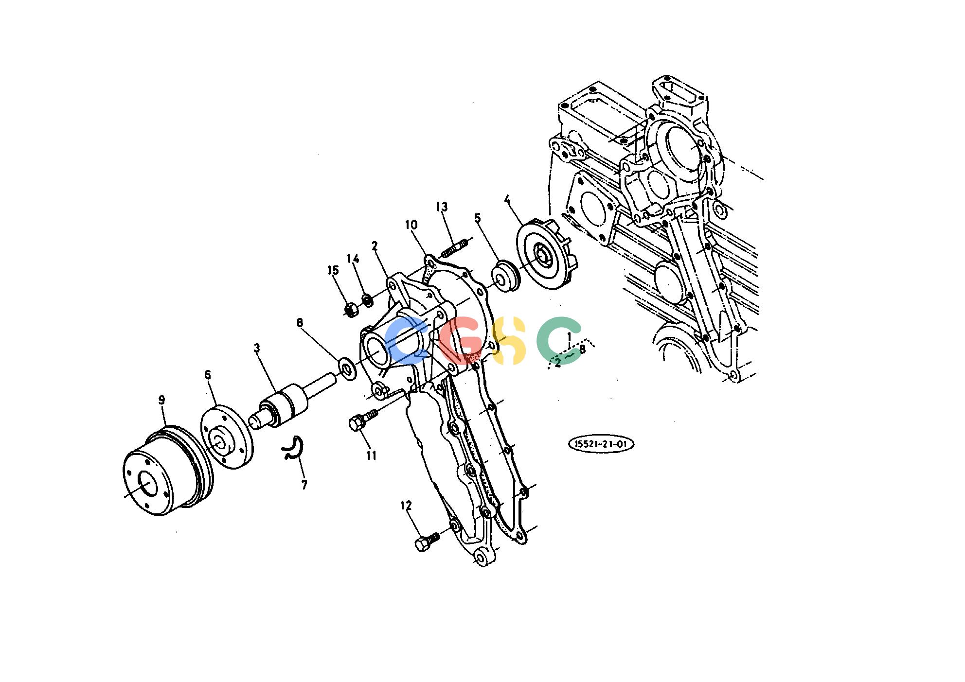 久保田零件查询024000 WATER PUMP ENGINEEPC Kubota online