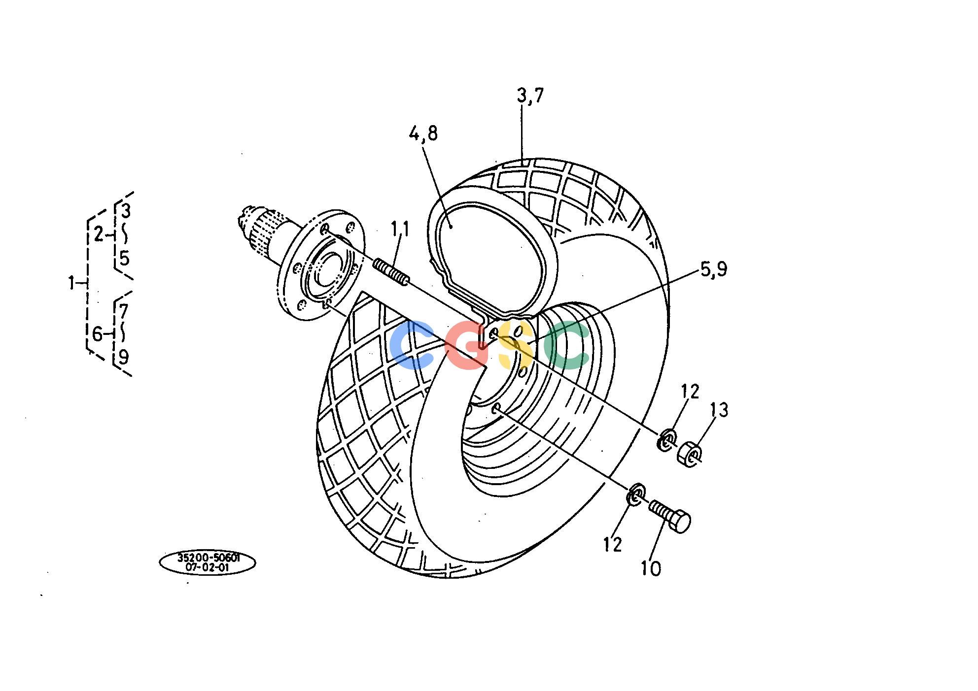 久保田零件查询077000 REAR WHEEL (13.6-16) REAR WHEELEPC Kubota online