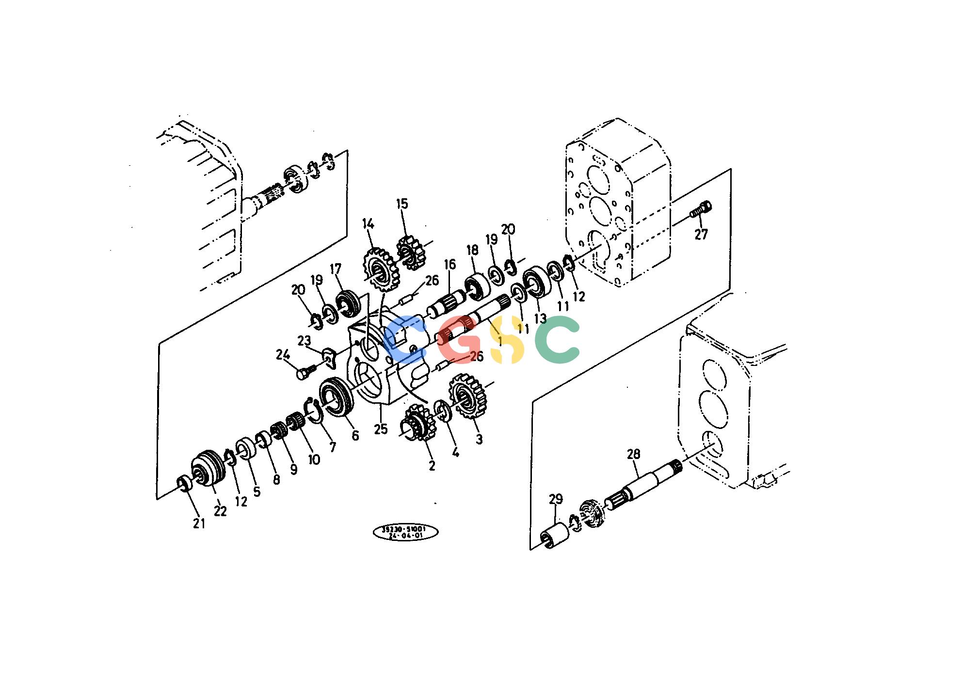 久保田零件查询126000 PTO GEAR CASE CLUTCHEPC Kubota online