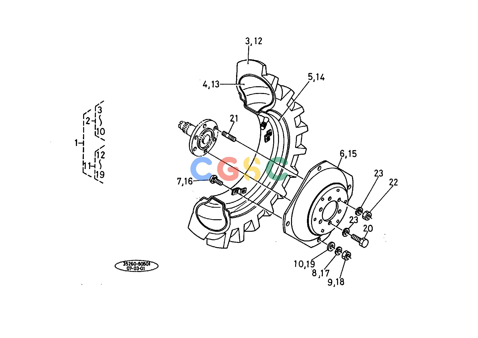 久保田零件查询078000 REAR WHEEL (11.2-24) REAR WHEELEPC Kubota online