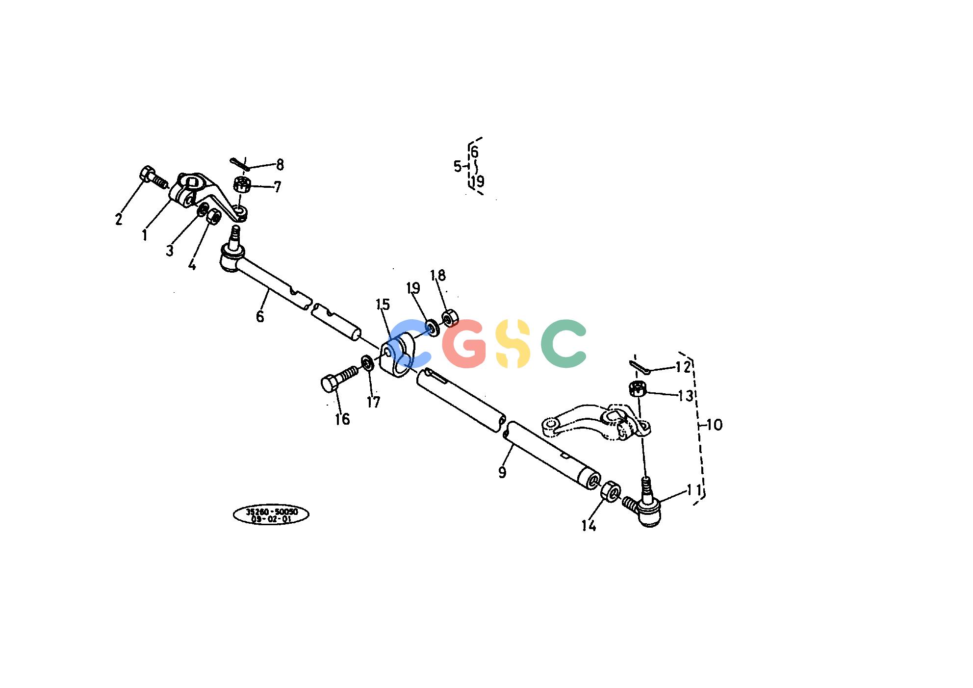 久保田零件查询084000 STEERING LINKAGE [2WD] FRONT AXLE AND WHEELEPC Kubota online
