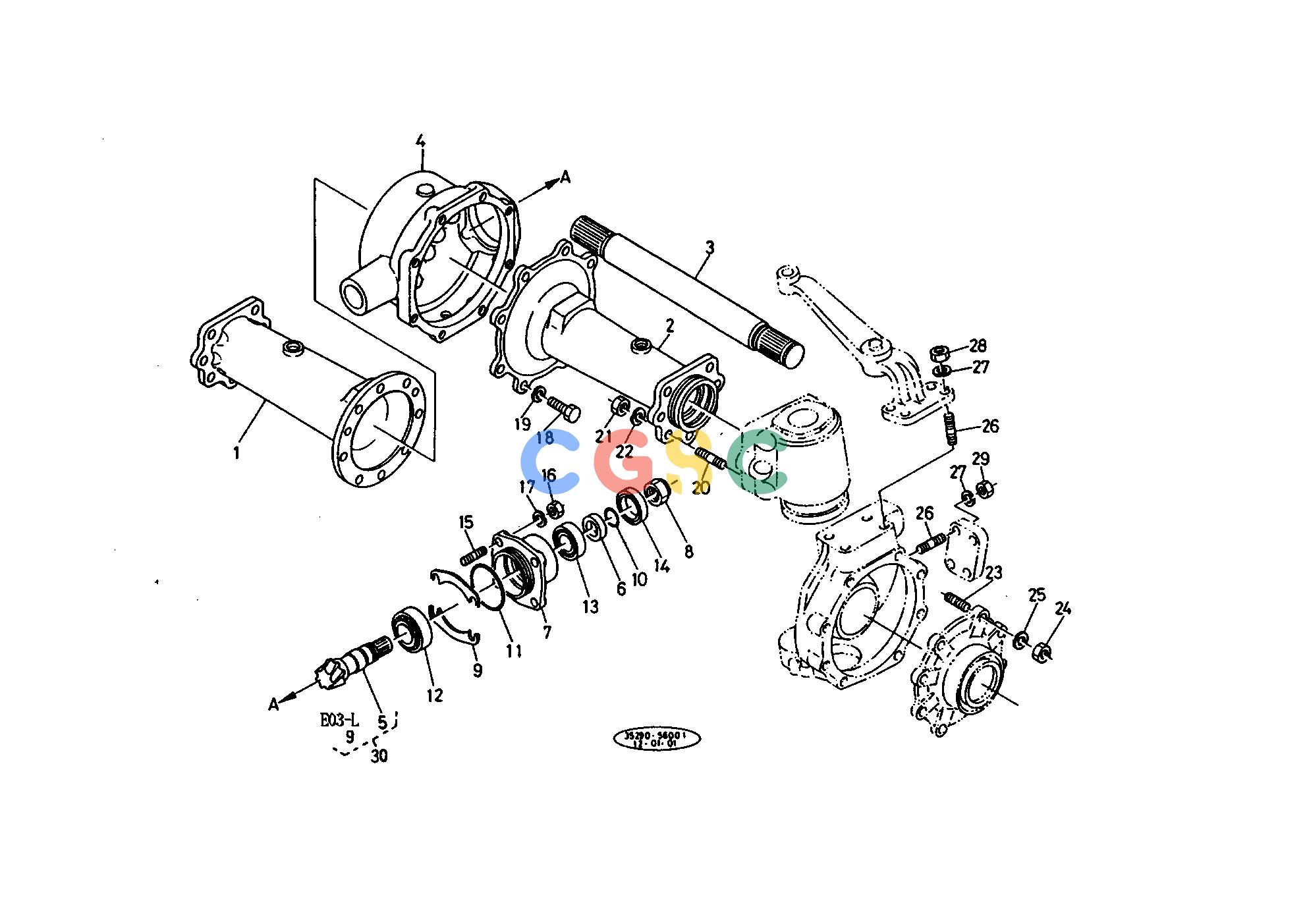 久保田零件查询096000 FRONT AXLE SUPPORT [4WD] FRONT AXLE AND WHEELEPC Kubota online