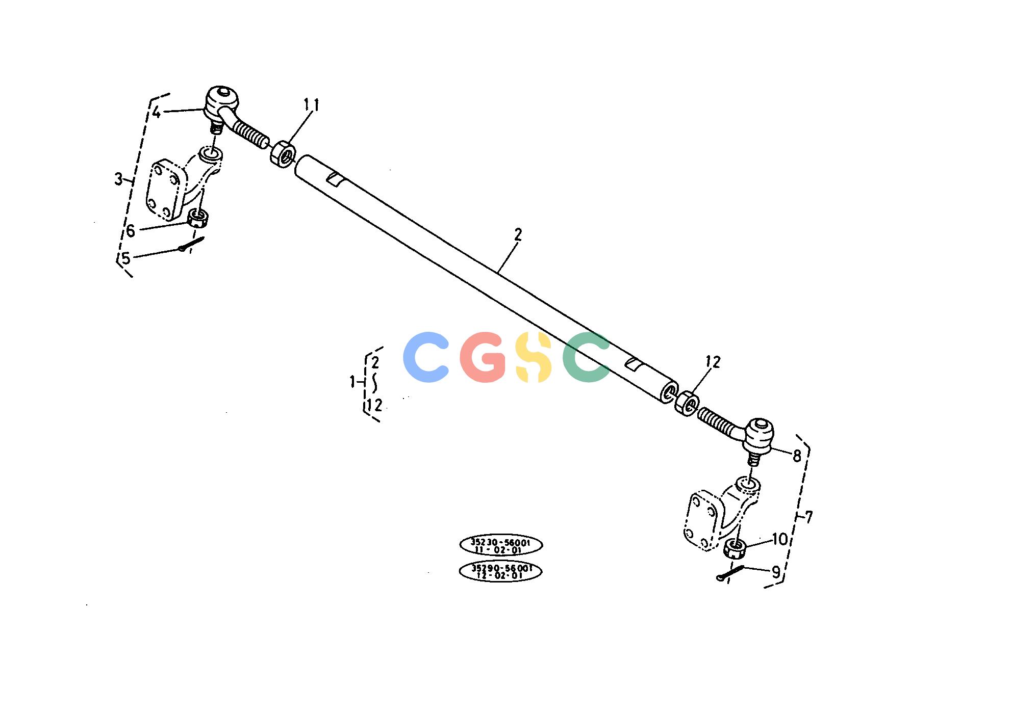 久保田零件查询097000 STEERING LINKAGE [4WD] FRONT AXLE AND WHEELEPC Kubota online