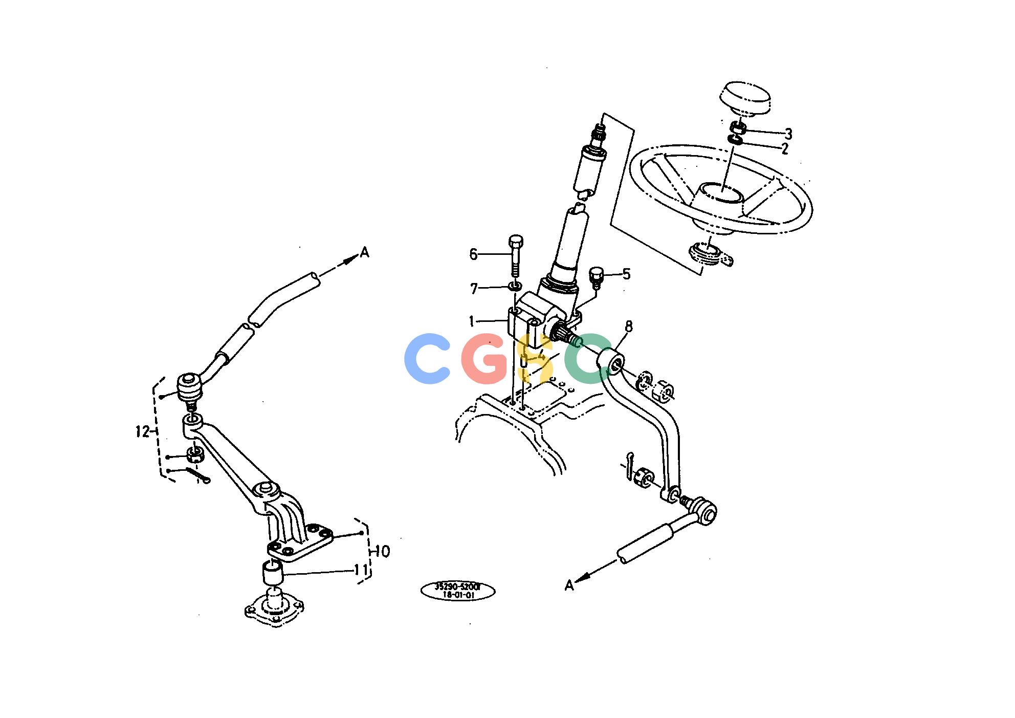 久保田零件查询112000 STEERING [4WD] MANUAL STEERINGEPC Kubota online