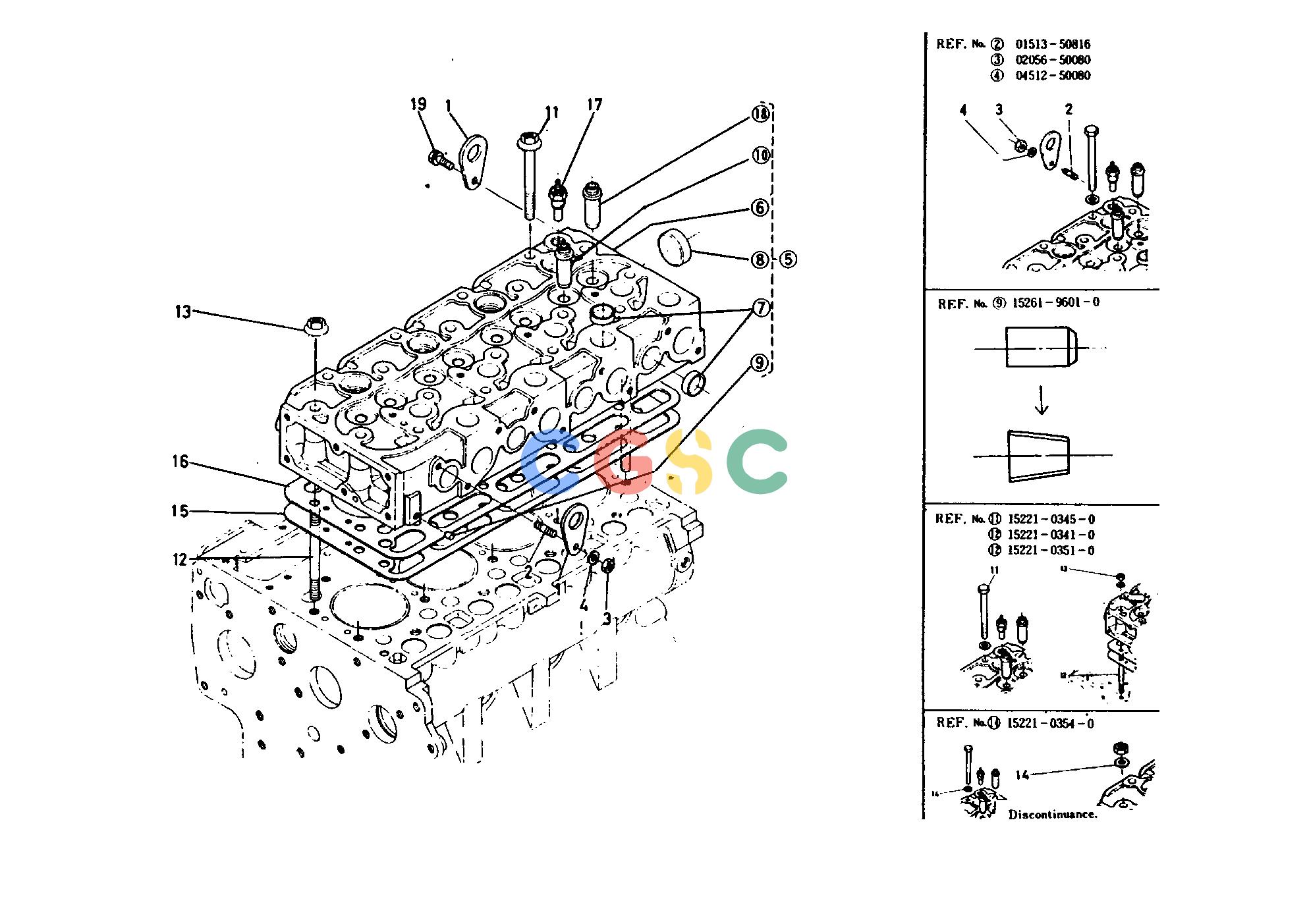 久保田零件查询020000 CYLINDER HEAD ENGINEEPC Kubota online