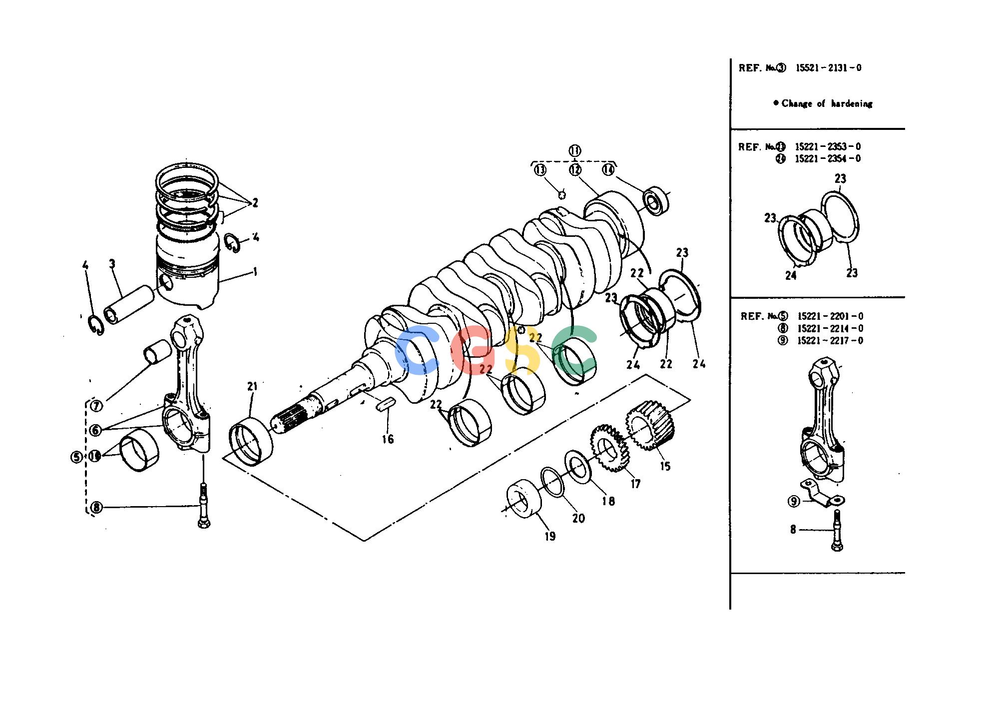 久保田零件查询110000 PISTON CRANKSHAFT ENGINEEPC Kubota online
