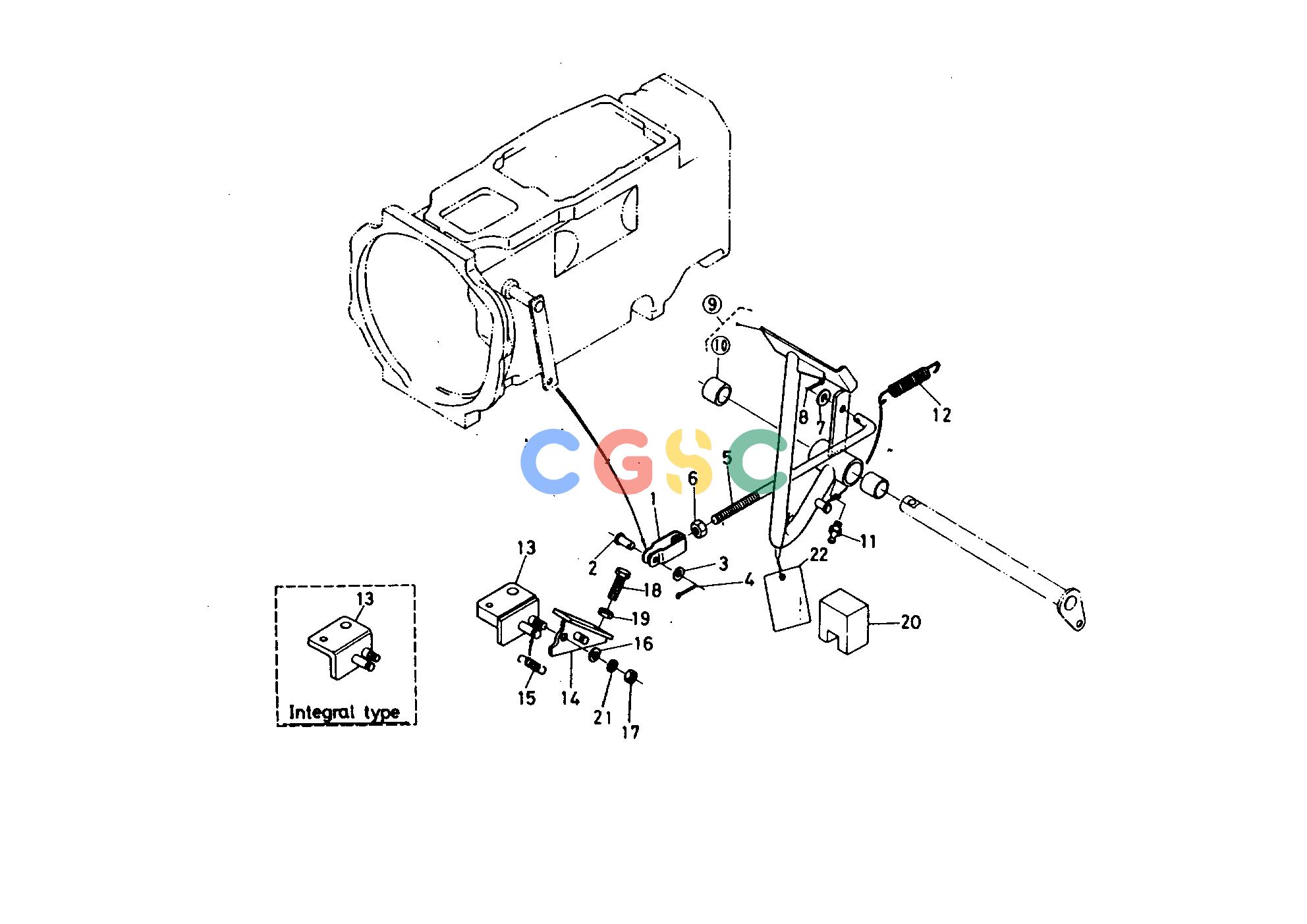 久保田零件查询260000 CLUTCH PEDAL CLUTCHEPC Kubota online