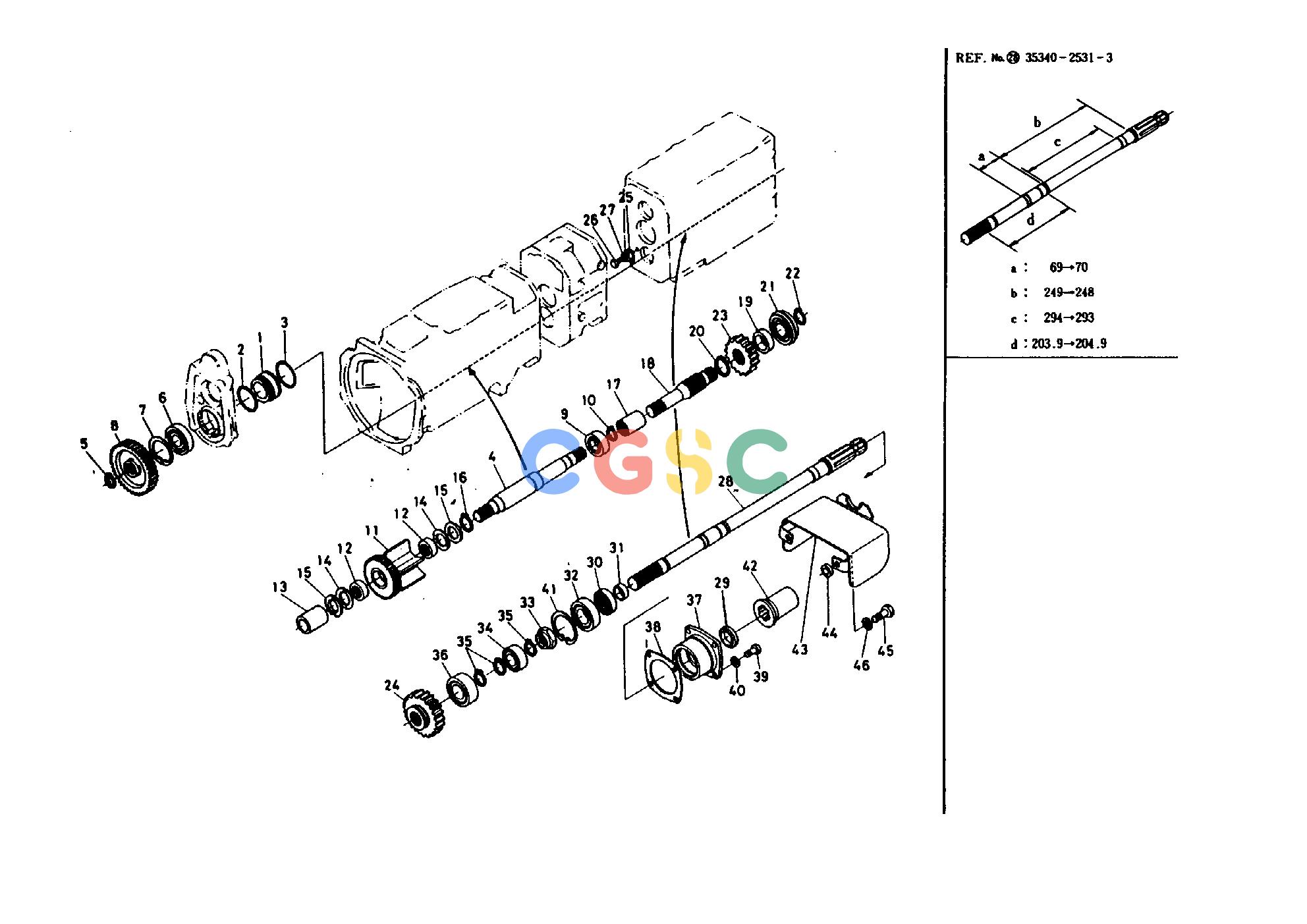 久保田零件查询350000 TRANSMISSION 3 TRANSMISSIONEPC Kubota online