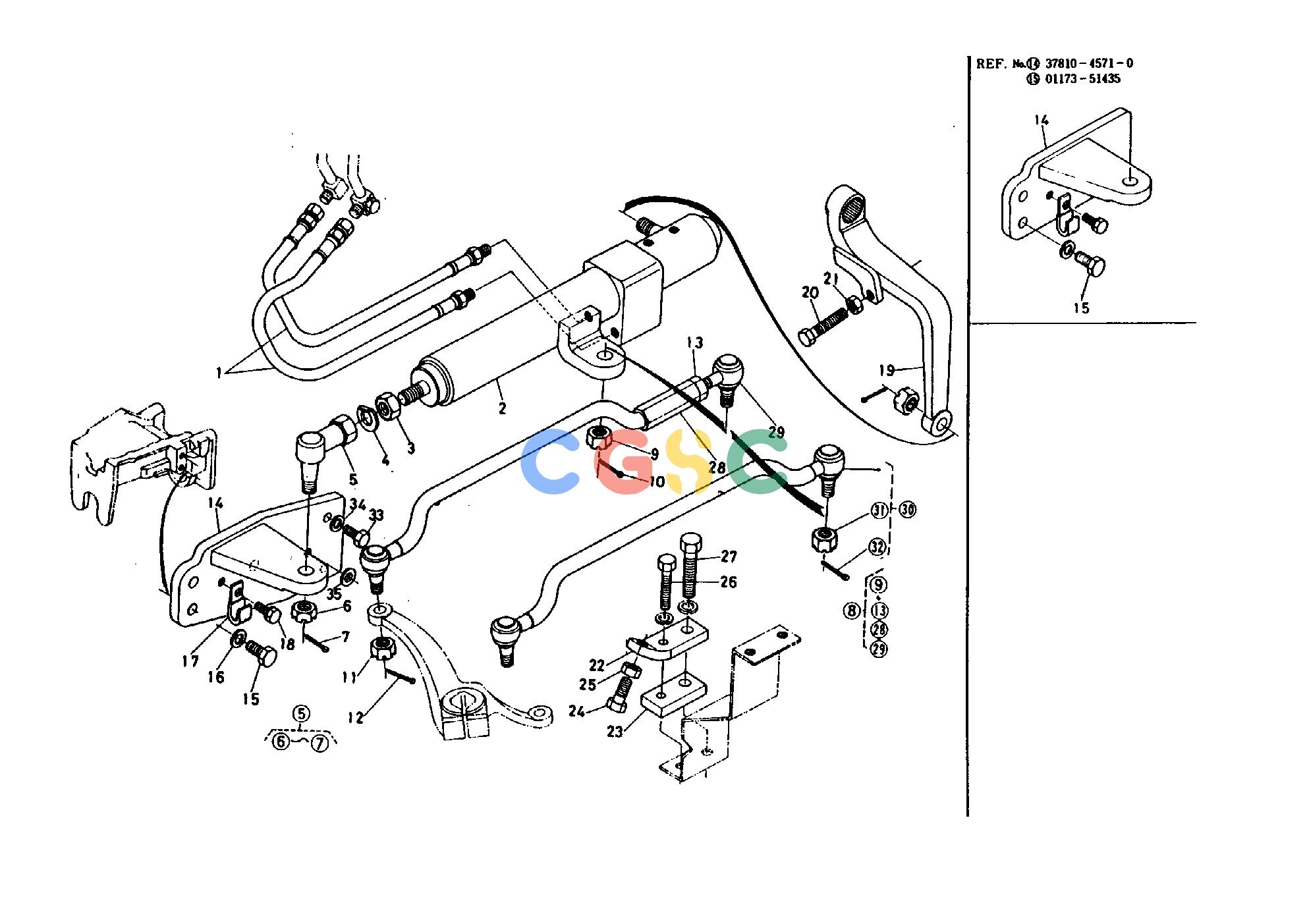 久保田零件查询580000 BOOSTER (BOOSTER TYPE POWER STEERING) HYDRAULIC SYSTEMEPC Kubota online