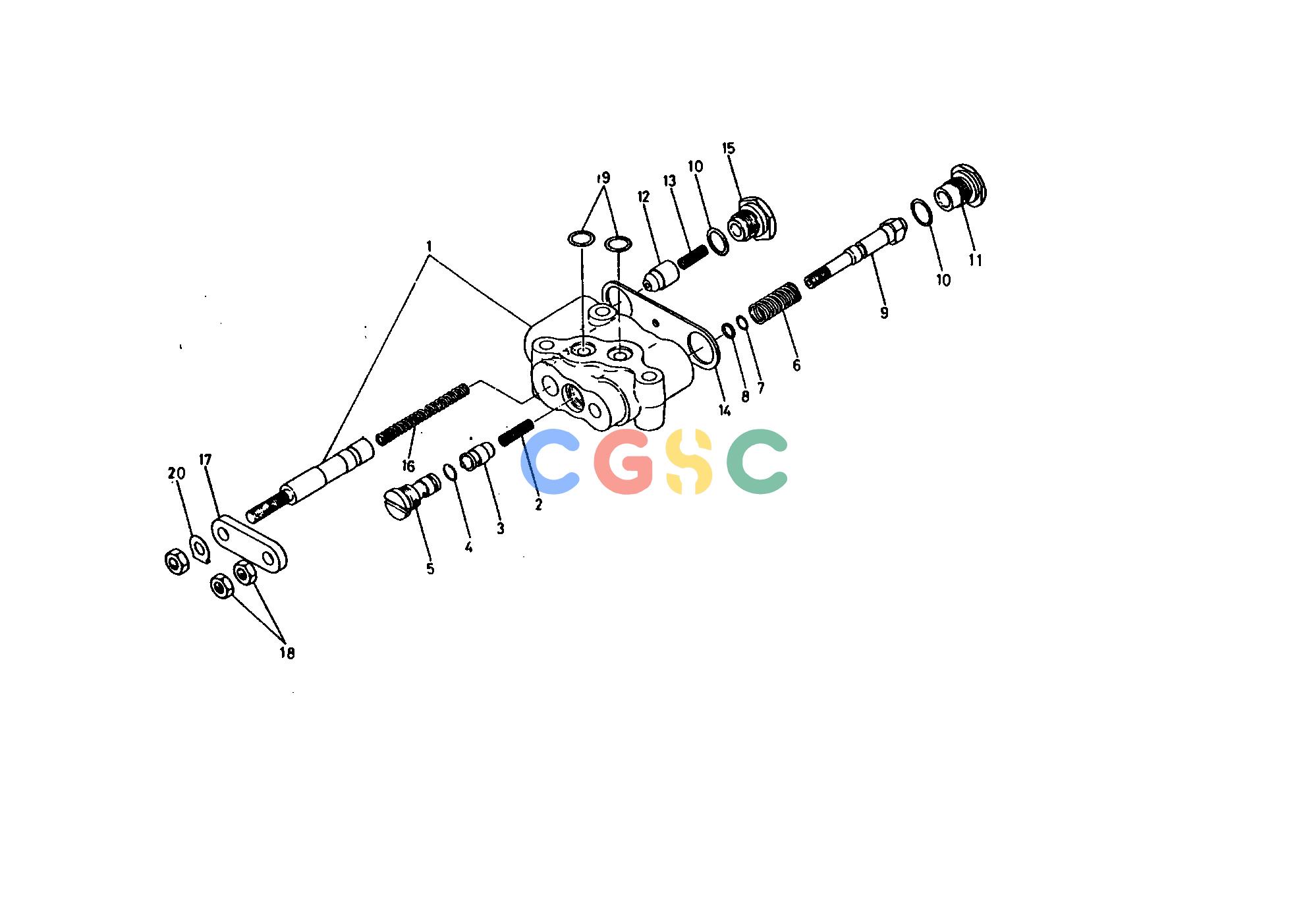 久保田零件查询750000 CONTROL VALVE [SECTION PARTS] HYDRAULIC SYSTEMEPC Kubota online