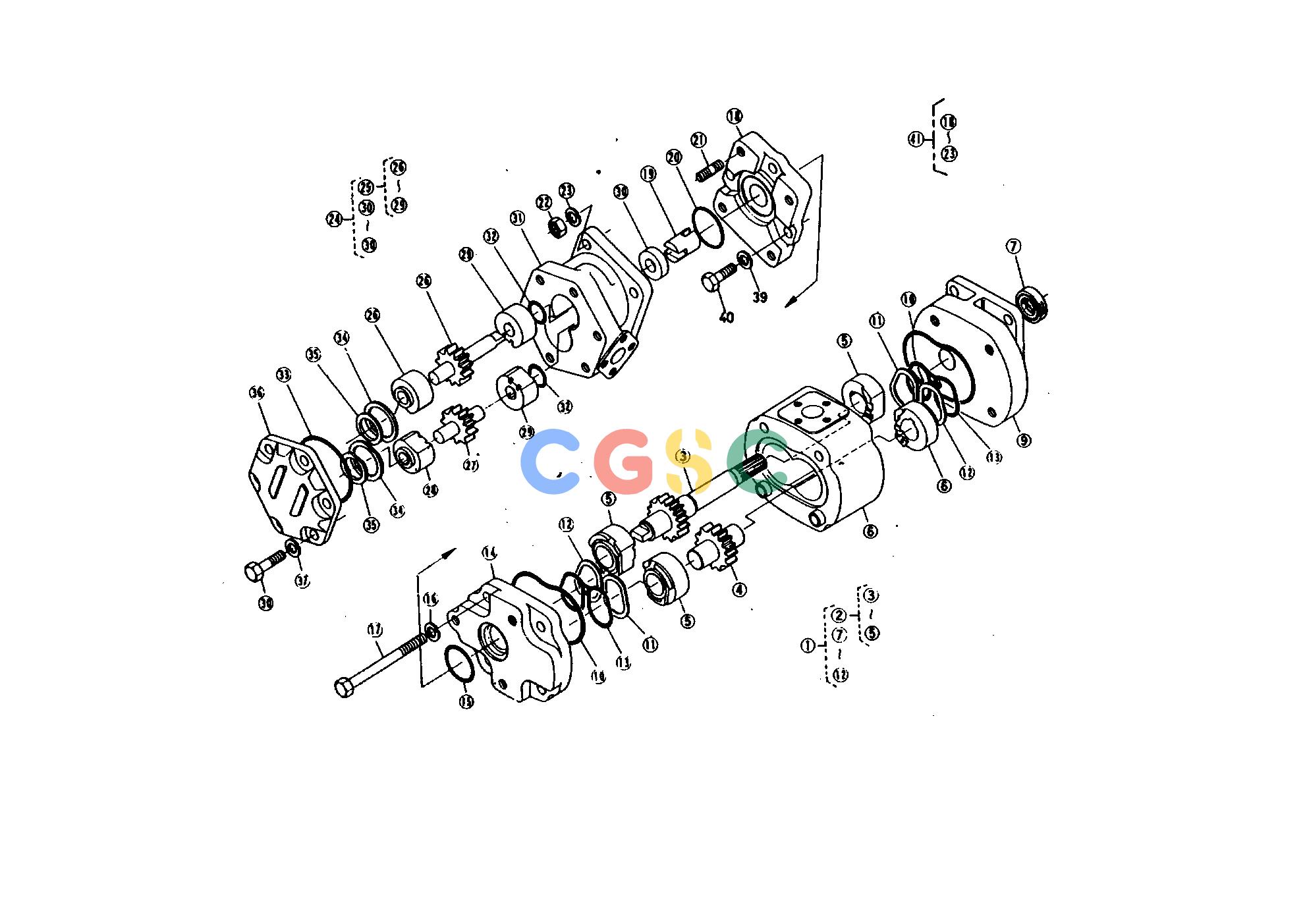 久保田零件查询790000 OIL PRESSURE PUMP (2) [SECTION PARTS] HYDRAULIC SYSTEMEPC Kubota online