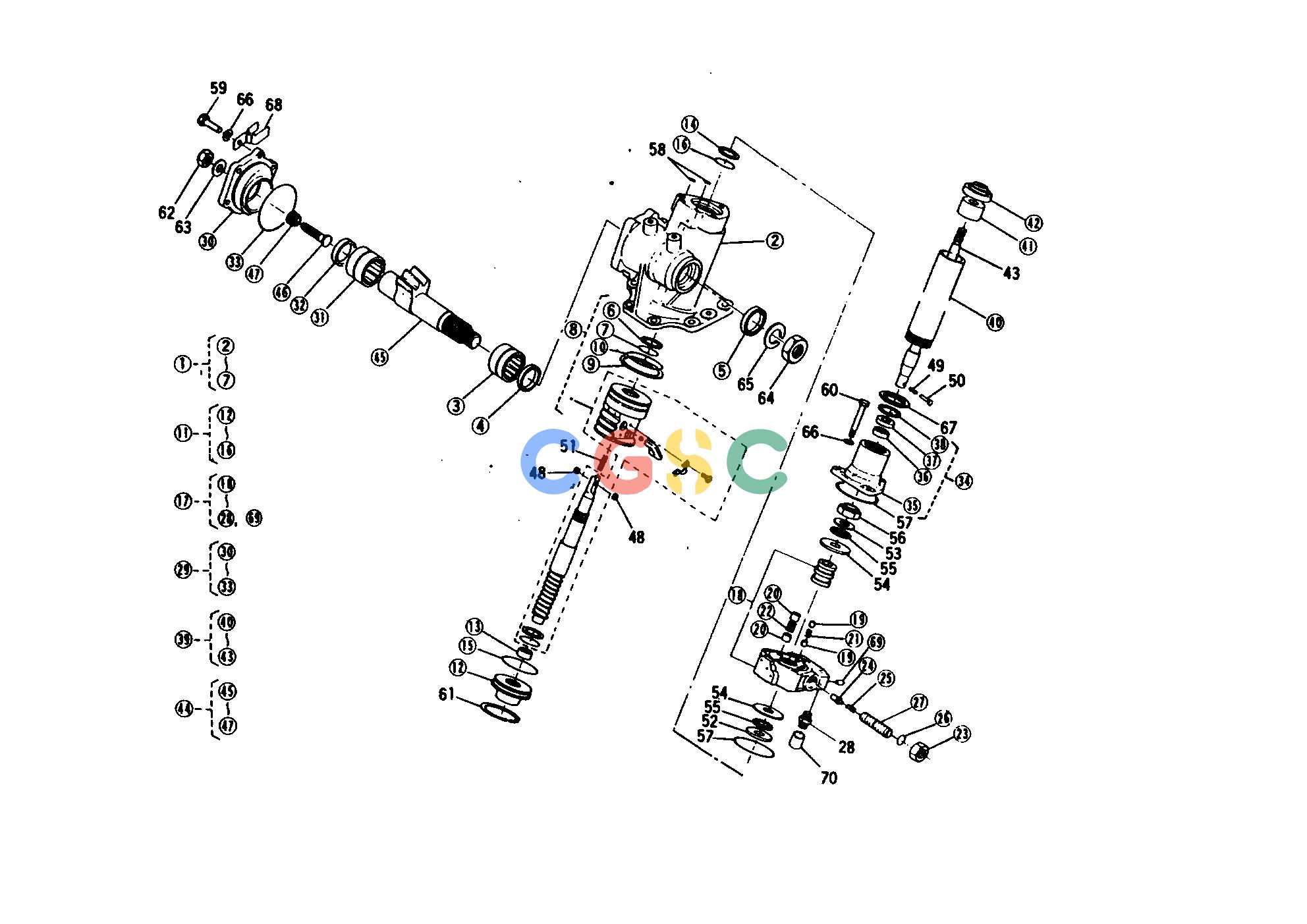 久保田零件查询810000 INTEGRAL TYPE POWER STEERING [SECTION PARTS] HYDRAULIC SYSTEMEPC Kubota online