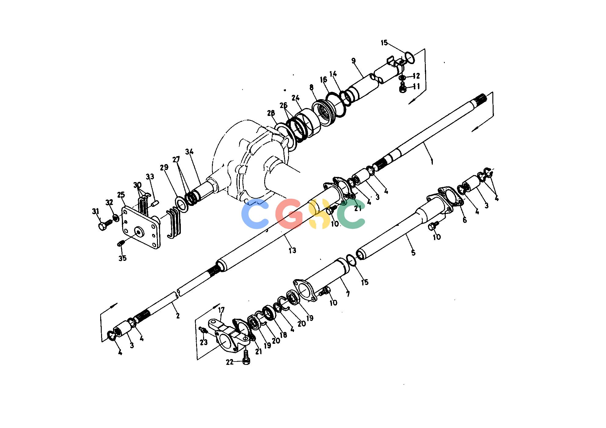 久保田零件查询680000 PROPELLER SHAFT FRONT AXLE AND FRONT WHEELEPC Kubota online