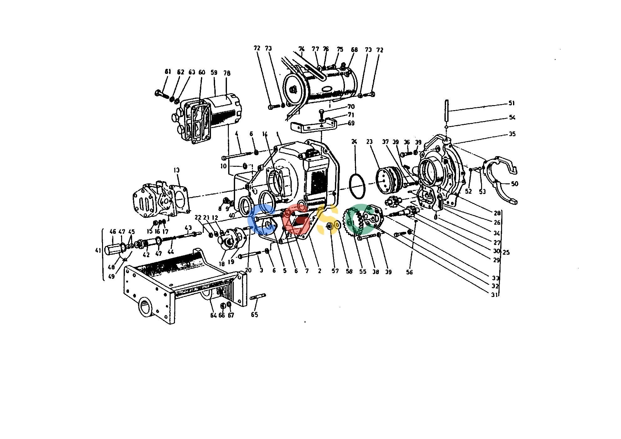 久保田零件查询040000 GEAR CASE ENGINEEPC Kubota online