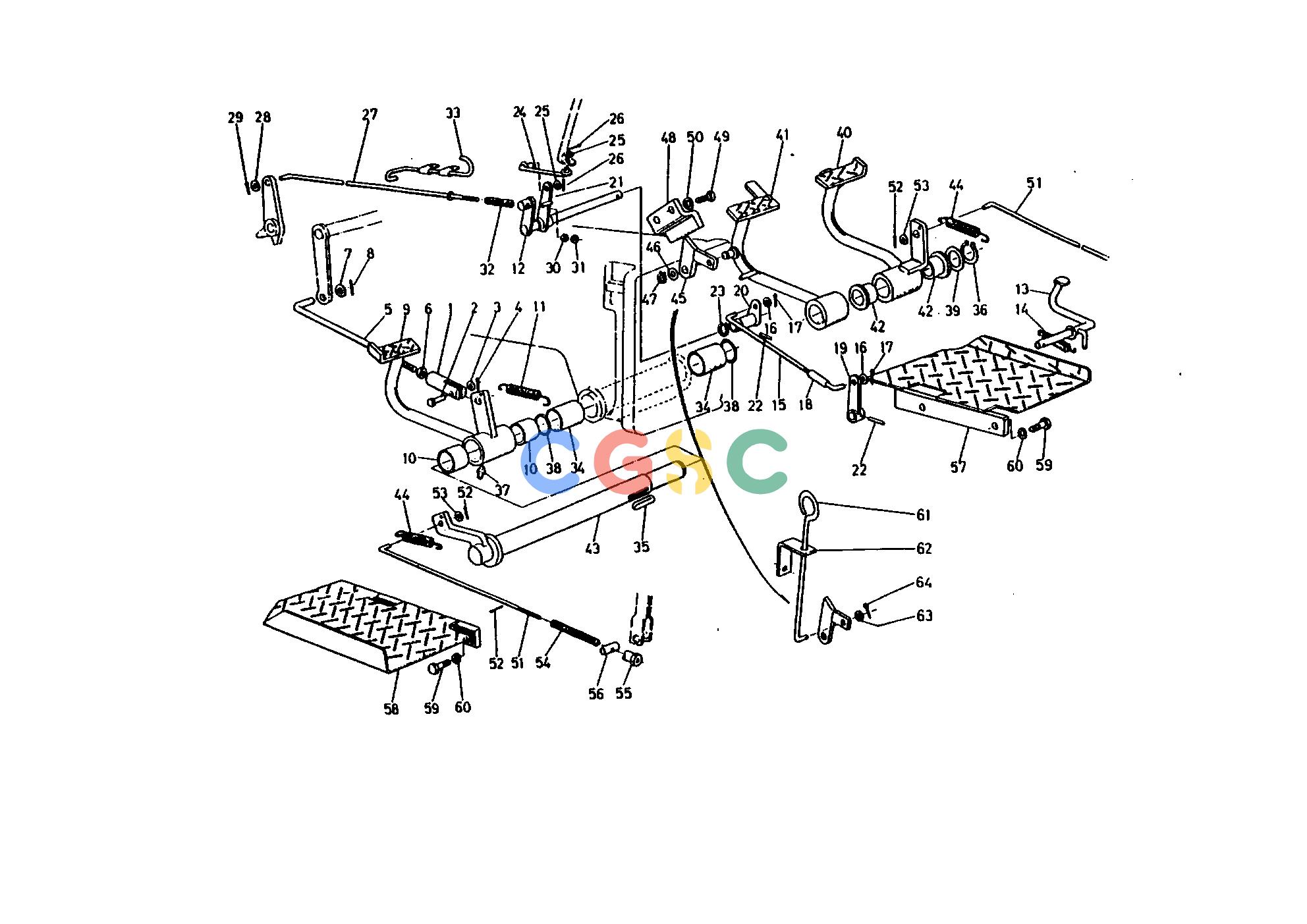 久保田零件查询130000 CLUTCH PEDAL AND BRAKE PEDAL CLUTCH AND BRAKEEPC Kubota online