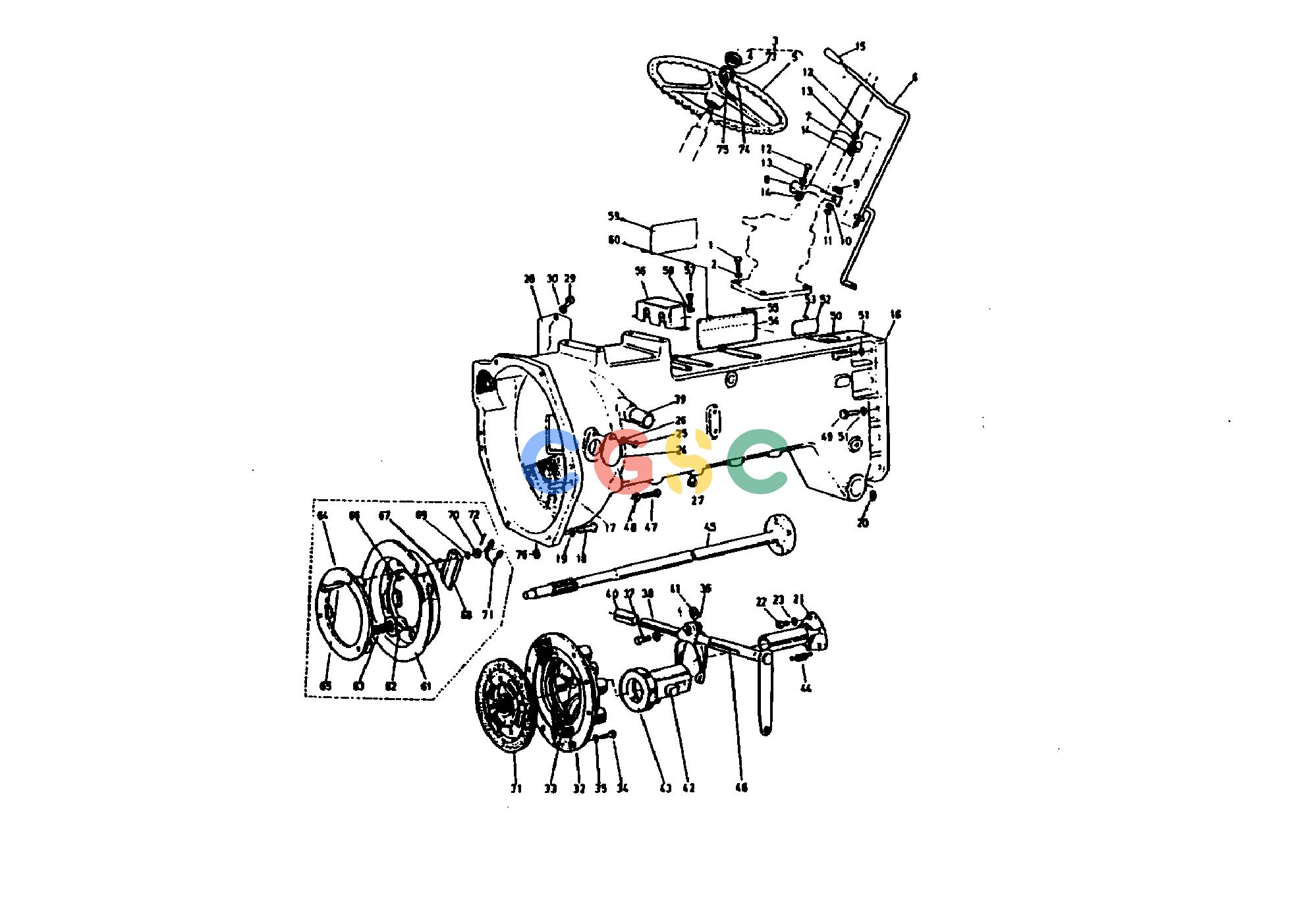 久保田零件查询140000 CLUTCH HOUSING CLUTCH AND BRAKEEPC Kubota online