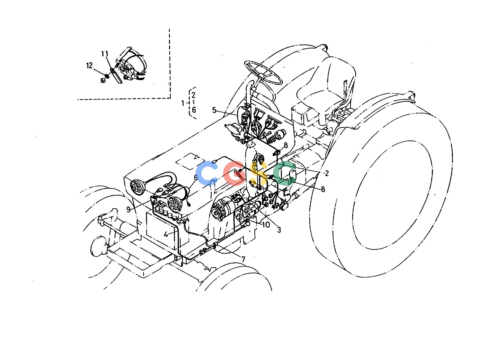 久保田零件查询T03401 ELECTRICAL WIRING [OLD TYPE] ## S.No.;<=12631 ELECTRICAL SYSTEMEPC Kubota online