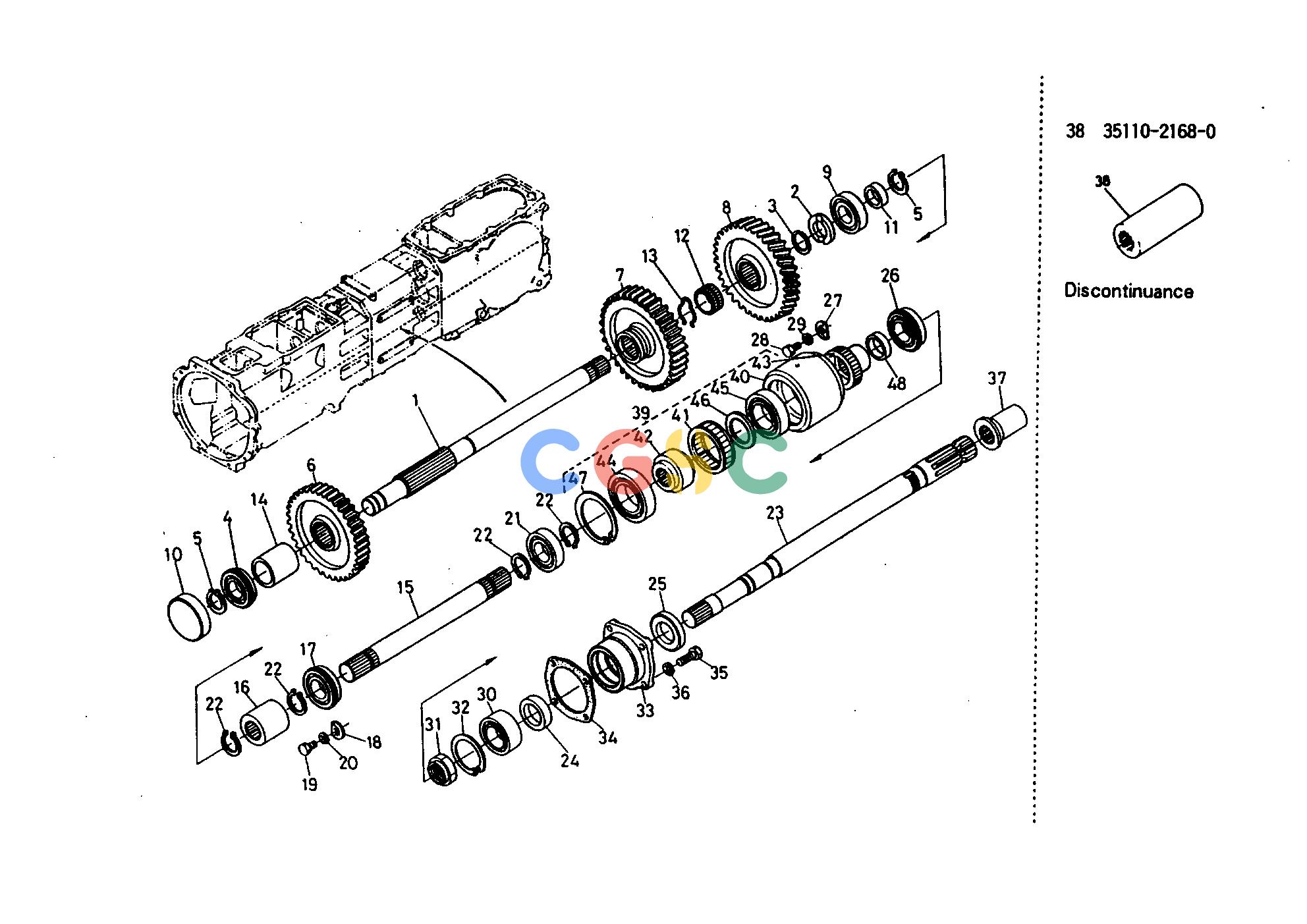 久保田零件查询T04101 PTO COUNTER SHAFT [OLD TYPE] ## S.No.;<=12631 TRANSMISSIONEPC Kubota online