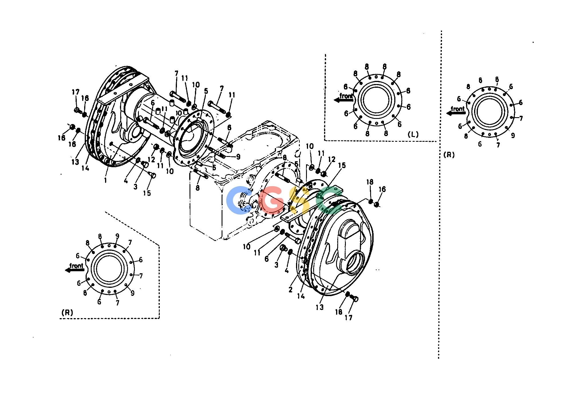 久保田零件查询T04900 AXLE CASE REAR AXLE AND REAR WHEELEPC Kubota online