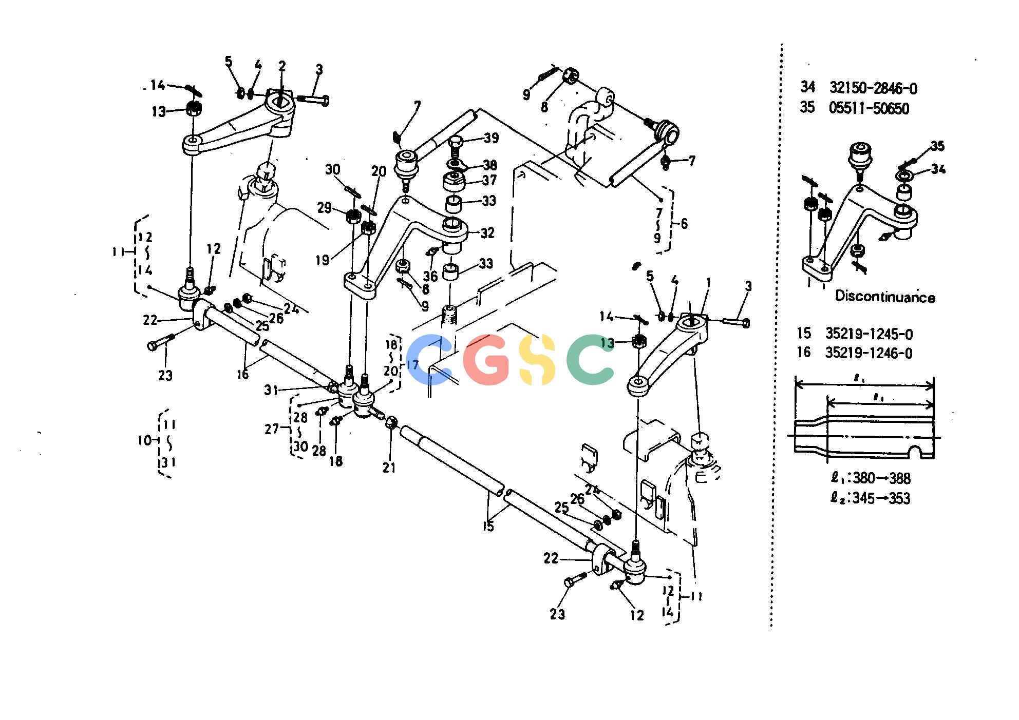 久保田零件查询T05601 STEERING LINKAGE ## S.No.;<=12986 FRONT AXLE AND FRONT WHEELEPC Kubota online