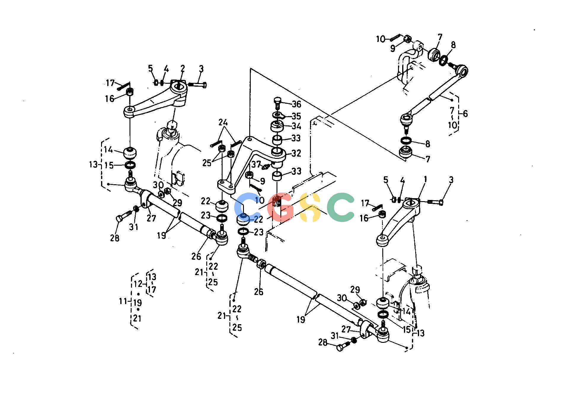 久保田零件查询T05602 STEERING LINKAGE ## S.No.;>=12987 FRONT AXLE AND FRONT WHEELEPC Kubota online