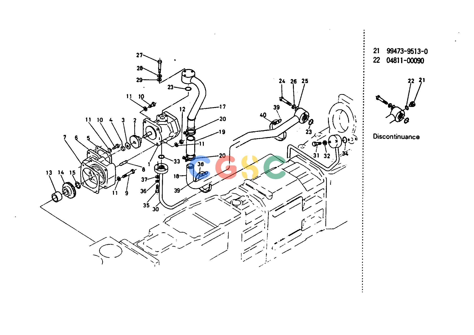 久保田零件查询T05900 HYDRAULIC PUMP HYDRAULIC SYSTEMEPC Kubota online