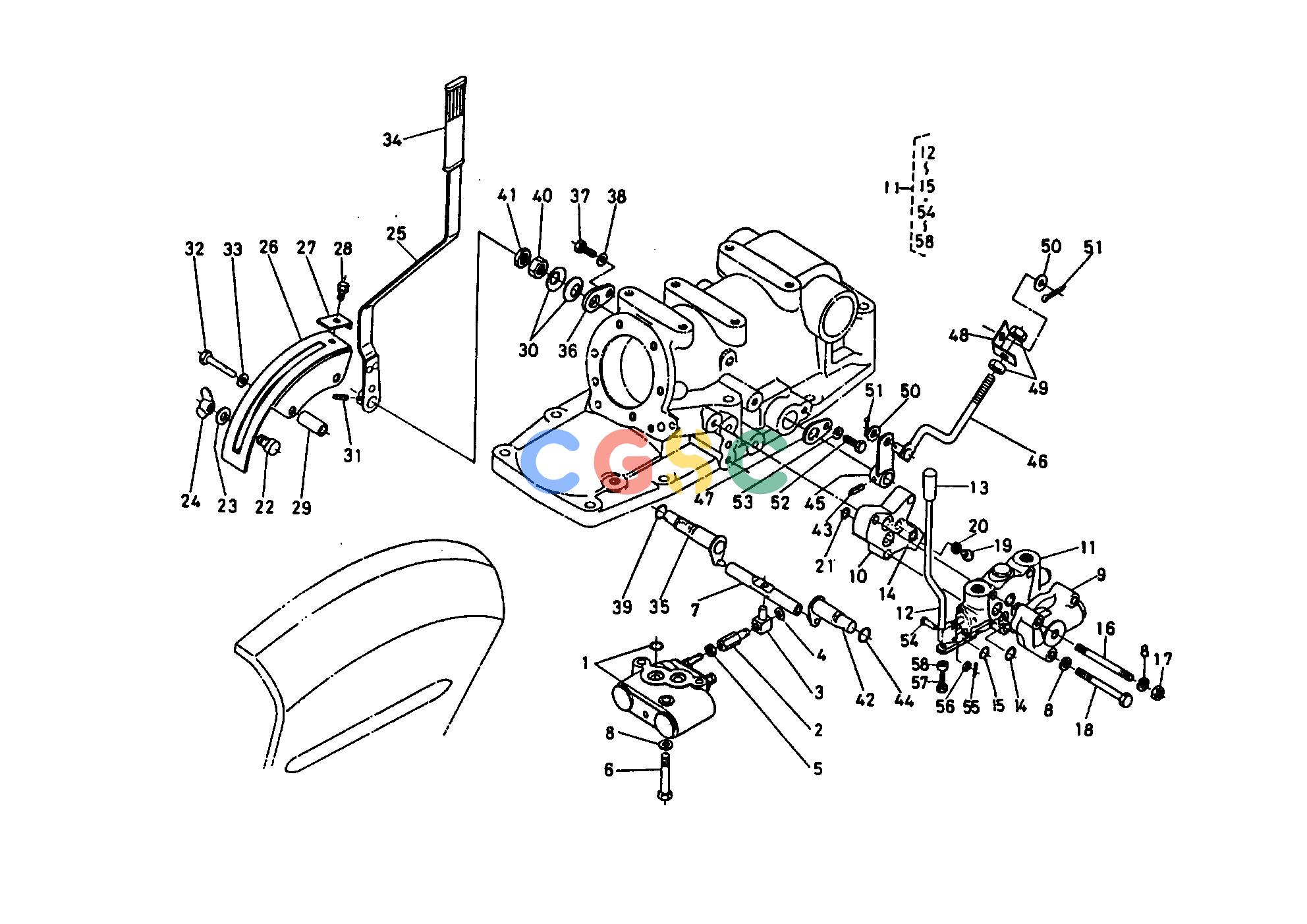 久保田零件查询T06100 CONTROL LEVER HYDRAULIC SYSTEMEPC Kubota online