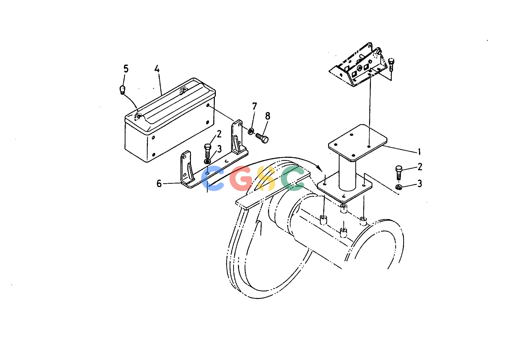 久保田零件查询T07100 SEAT BRACKET HOOD(BONNET) AND CHASSISEPC Kubota online
