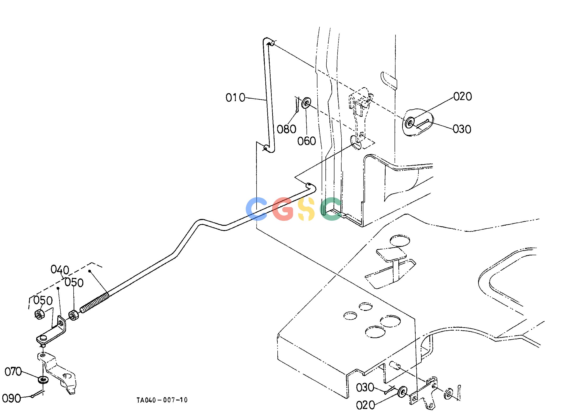 久保田零件查询A03001 ACCELERATOR ROD [GST TYPE] ENGINEEPC Kubota online