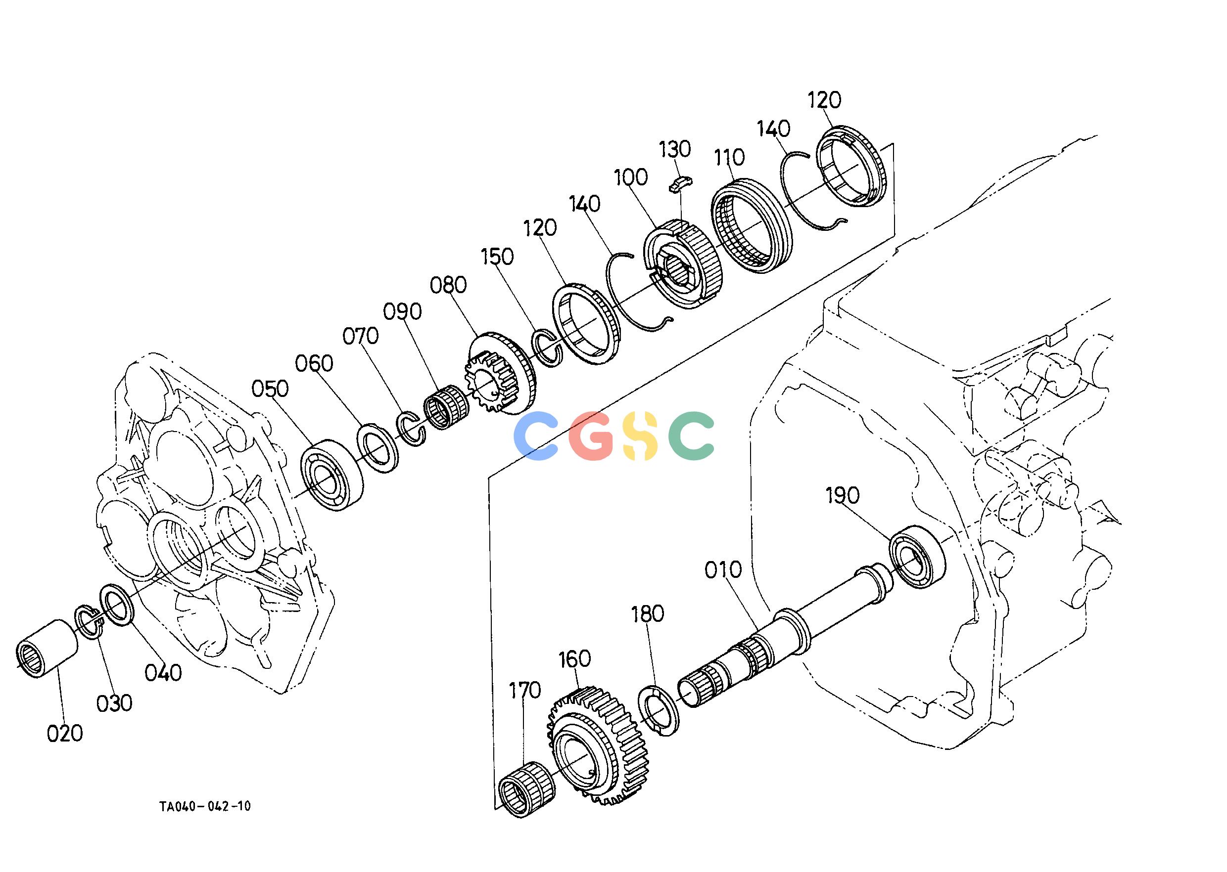 久保田零件查询D11700 RANGE GEAR SHAFT [GST TYPE] CLUTCH/TRANSMISSION/REAR AXLEEPC Kubota online