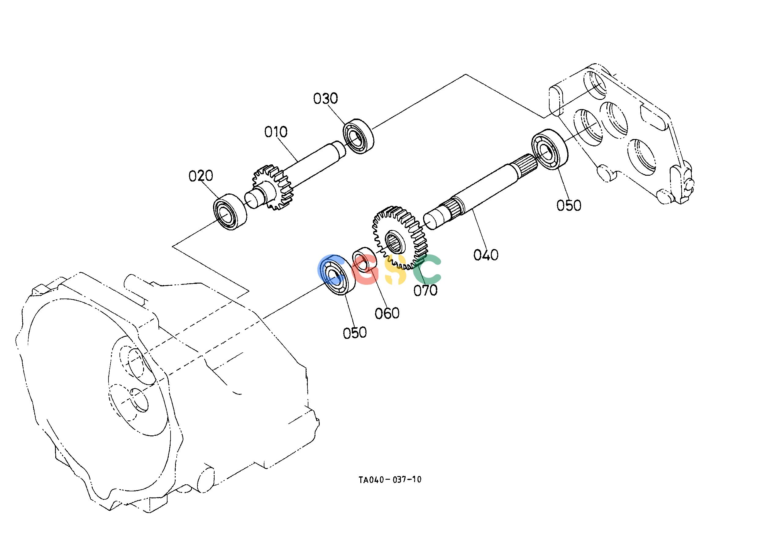 久保田零件查询D13000 PTO COUNTERSHAFT [GST TYPE] CLUTCH/TRANSMISSION/REAR AXLEEPC Kubota online