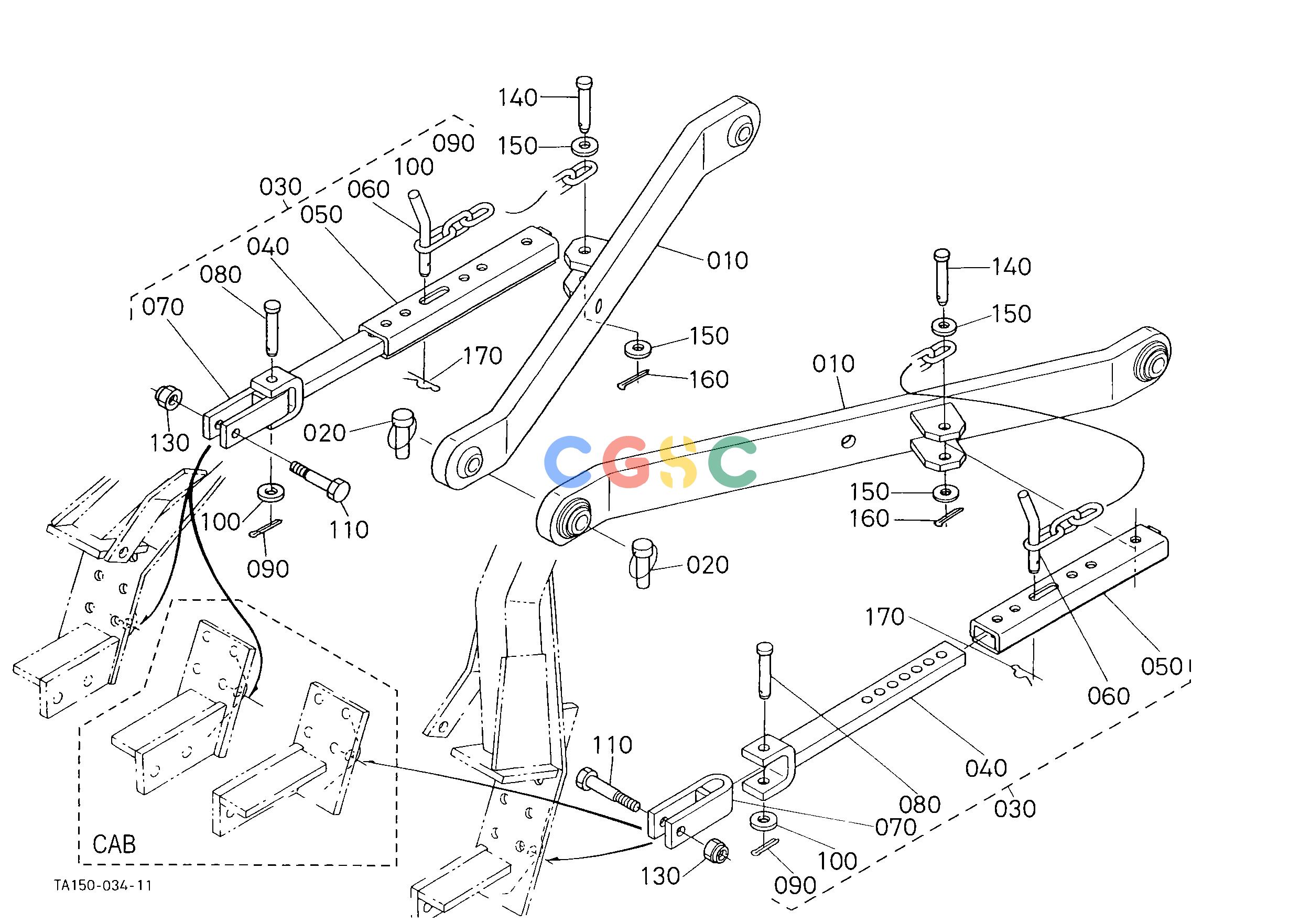 久保田零件查询J11000 3-POINT LINKAGE 1(LOWER LINK) [OLD TYPE] ## S.No.<=72663 HYDRAULIC SYSTEMEPC Kubota online
