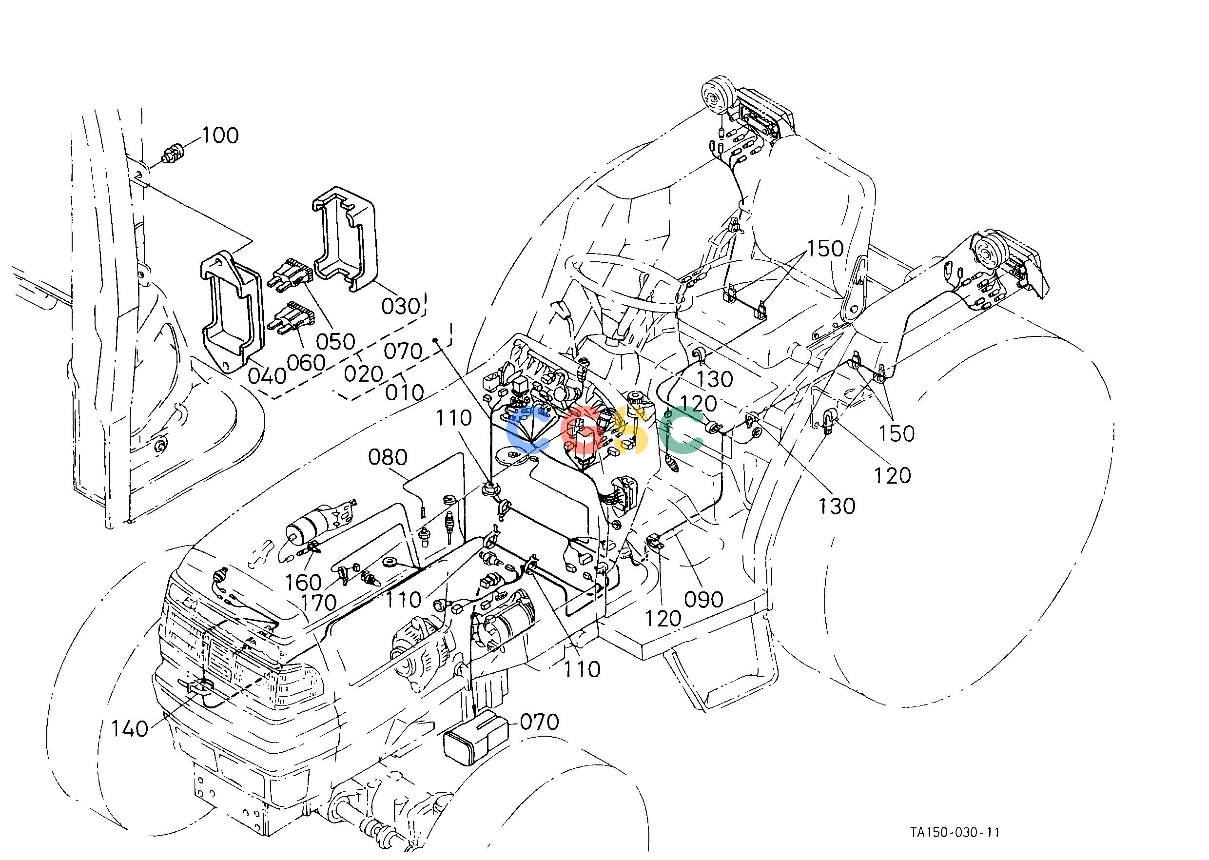 久保田零件查询B50102 ELECTRICAL WIRING [HST TYPE] [ROPS TYPE] ELECTRICAL SYSTEMEPC Kubota online