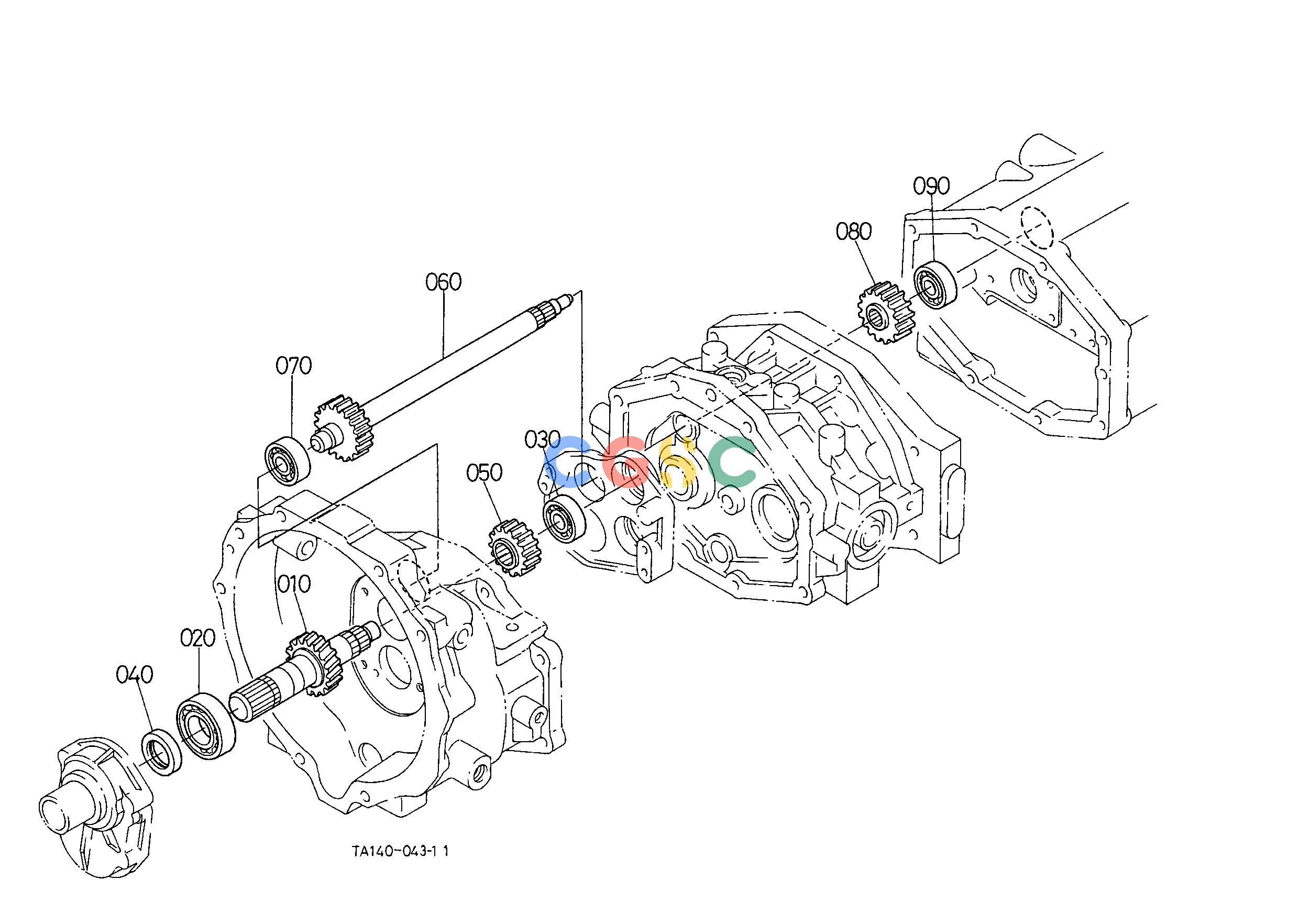 久保田零件查询D10102 MAIN SHAFT [HST TYPE] CLUTCH/TRANSMISSION/REAR AXLEEPC Kubota online