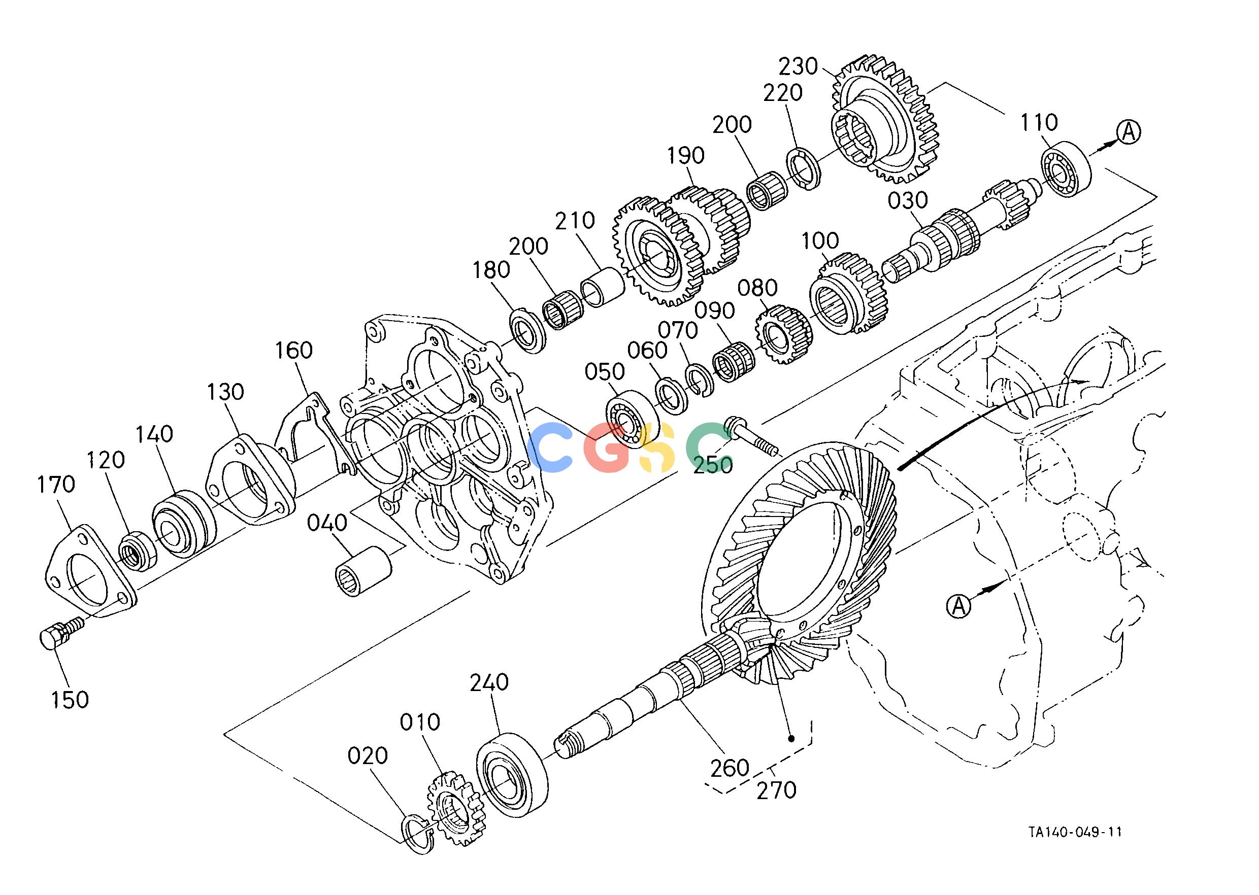 久保田零件查询D12503 SPIRAL BEVEL PINION [HST TYPE] CLUTCH/TRANSMISSION/REAR AXLEEPC Kubota online