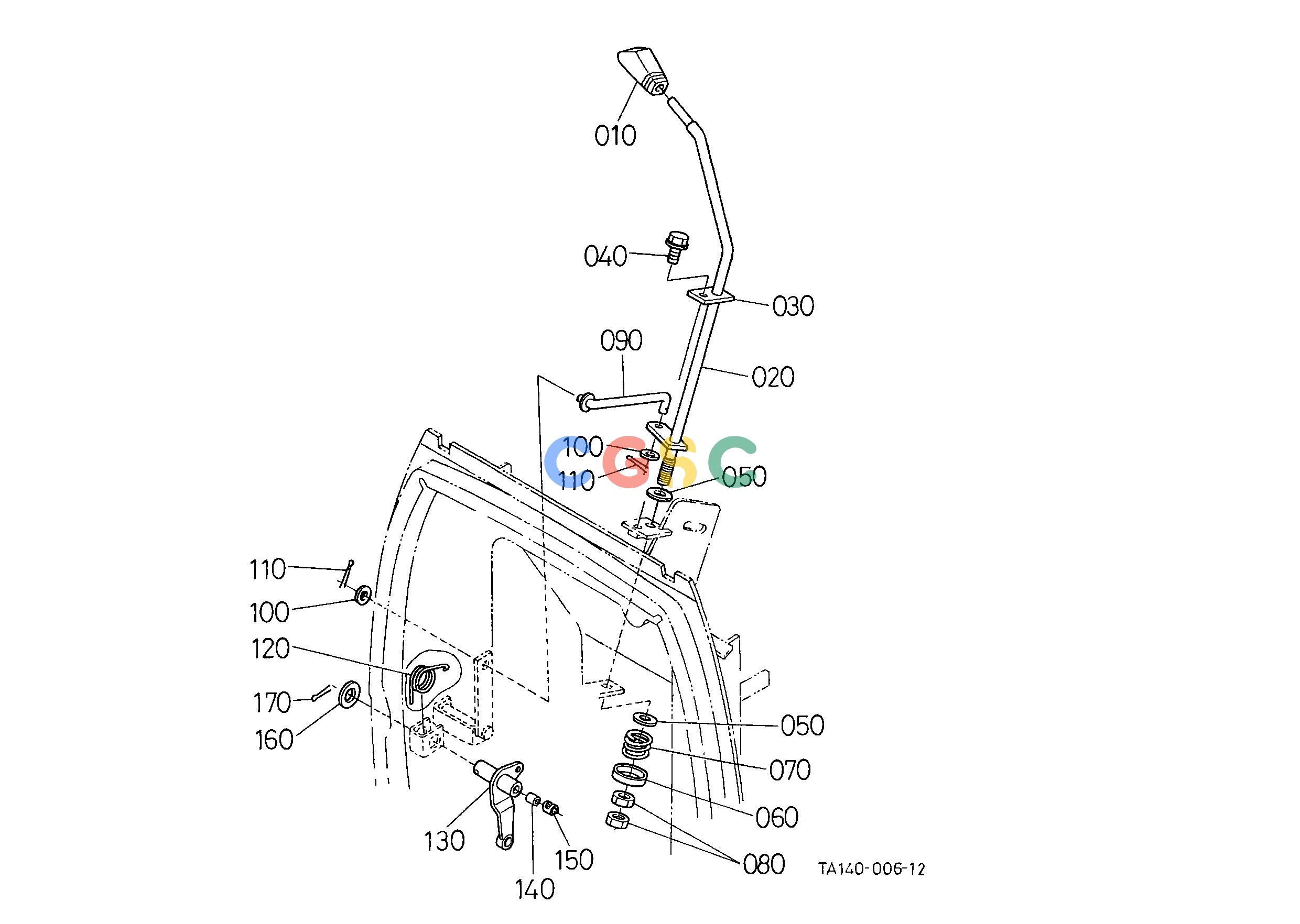 久保田零件查询A01003 ACCELERATOR LEVER [CAB TYPE] ENGINEEPC Kubota online