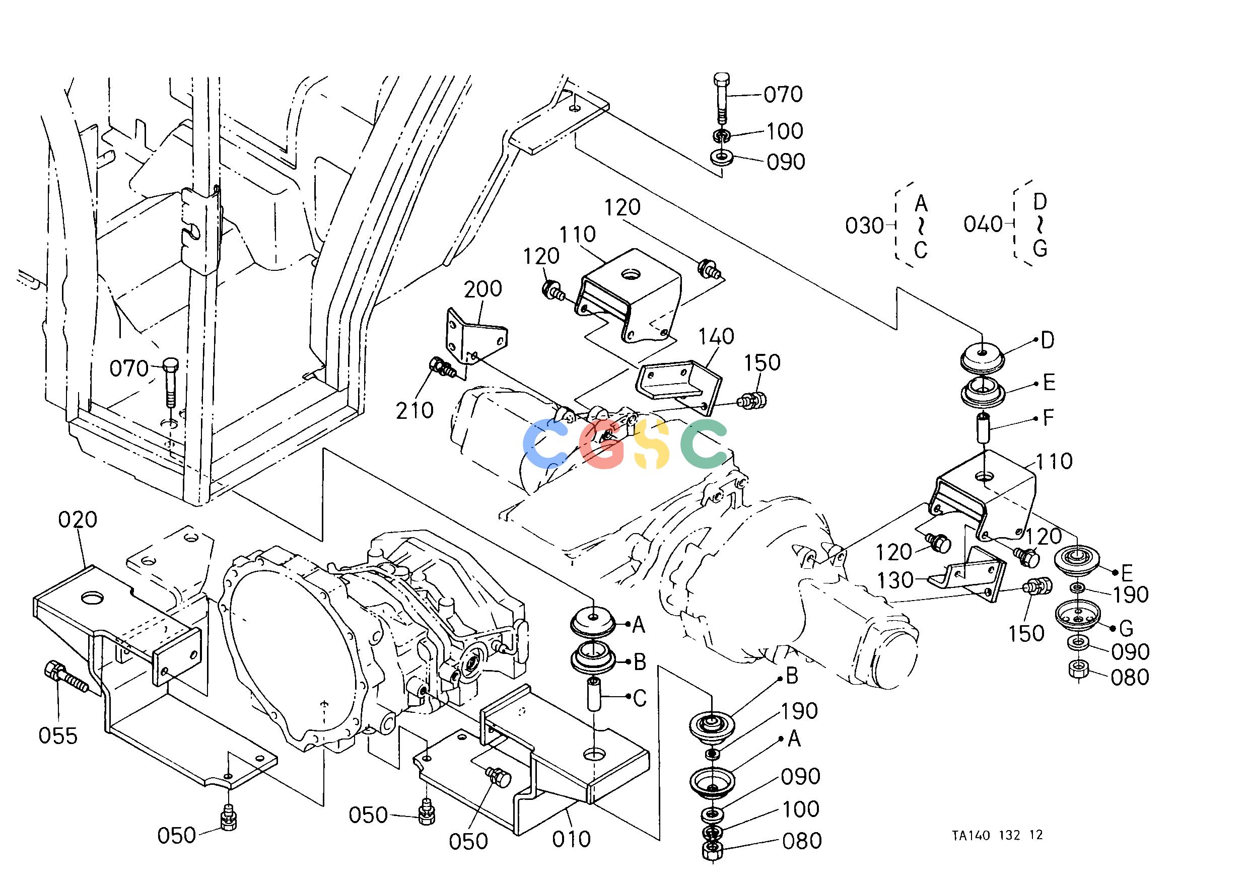 久保田零件查询M16000 CAB BRACKET [CAB TYPE] CABEPC Kubota online